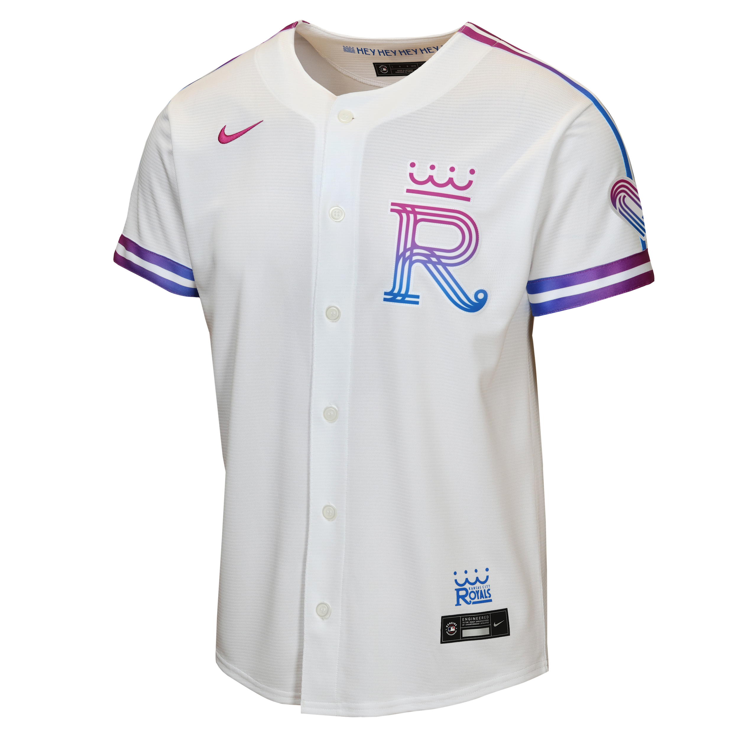 Kansas City Royals City Connect Big Kids' Nike MLB Stadium Jersey in White | B7HCCB00KCR-B10
