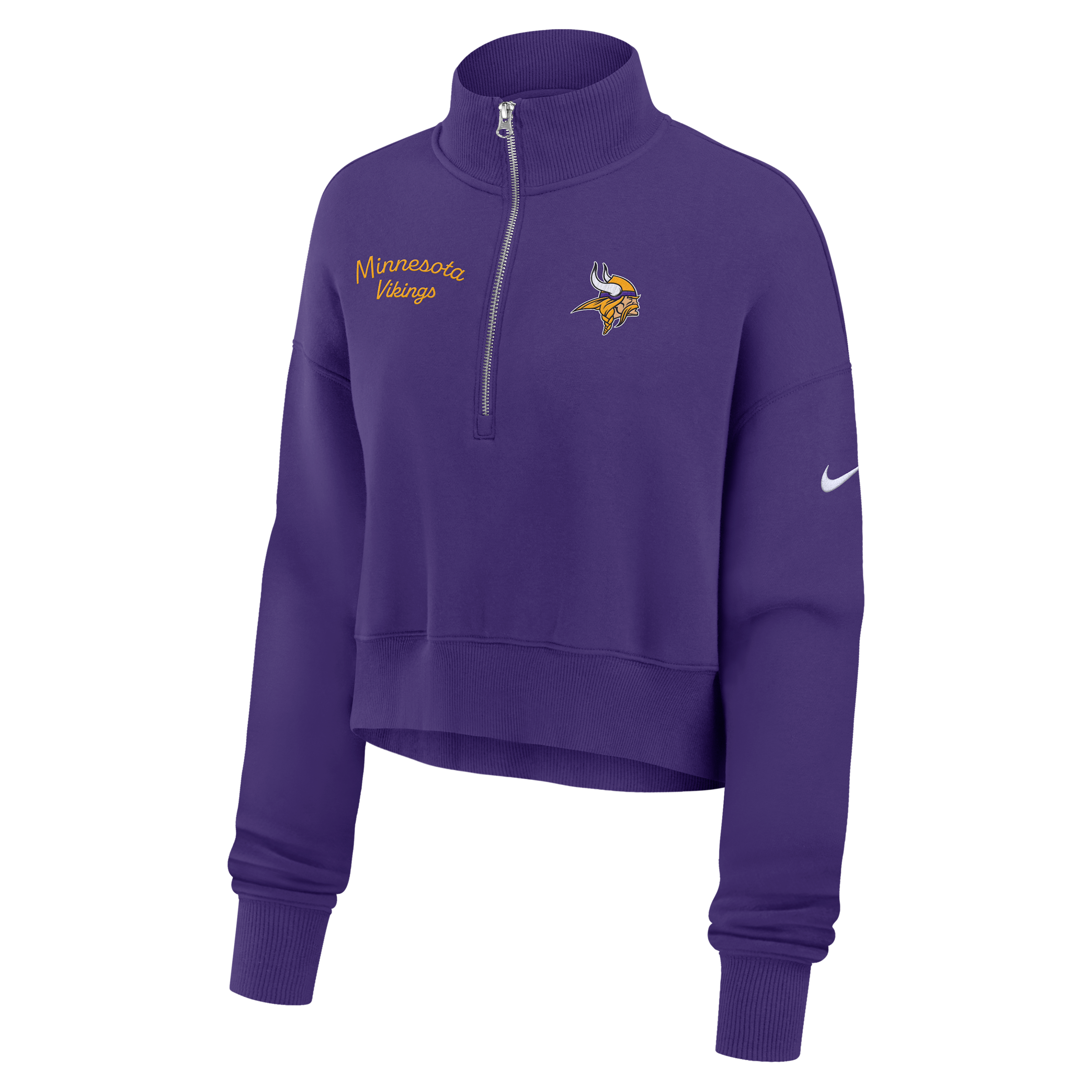 Nike Purple Minnesota Vikings Primetime Phoenix Half-zip Sweatshirt In Purple