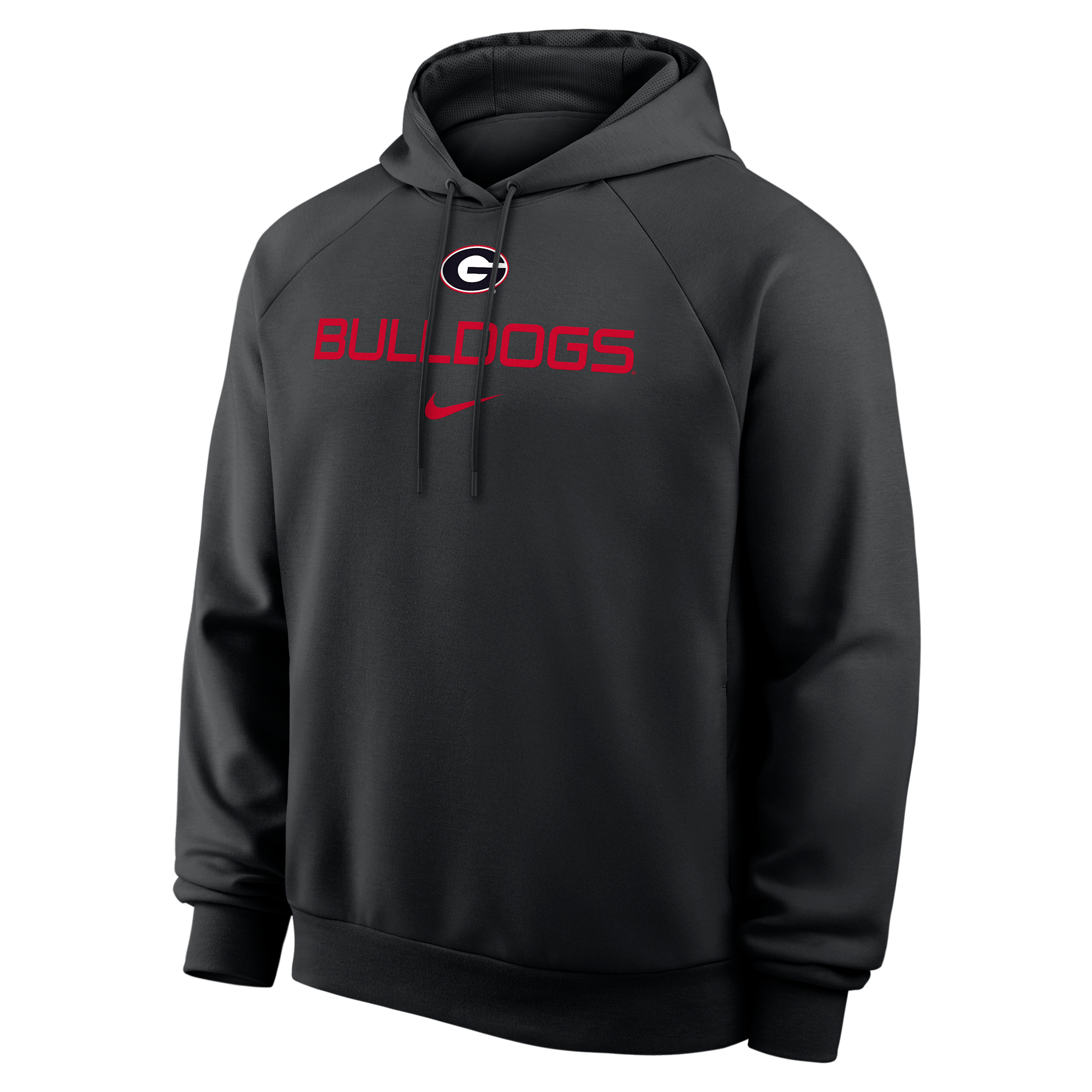 Georgia Premium Performance Nike Men's Dri-FIT College Pullover Hoodie in Black | 03EJ00AGBN-YT6