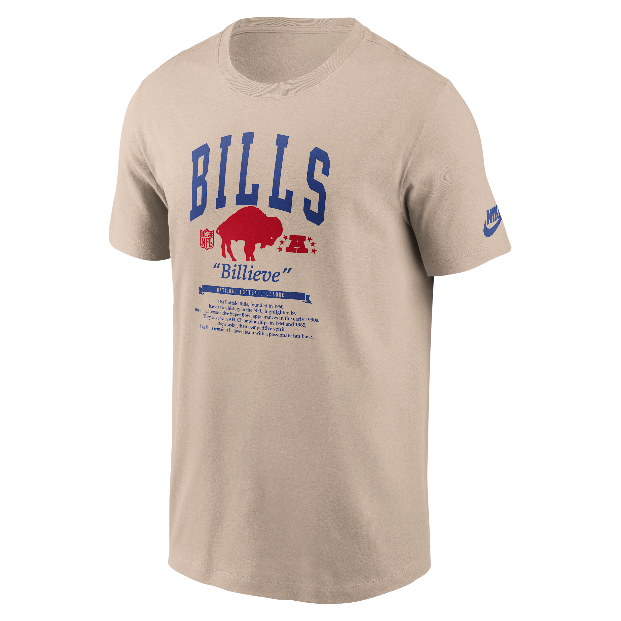 Buffalo Bills Rewind Nike Men's NFL T-Shirt in Brown | N19905Y81V-Y1Q