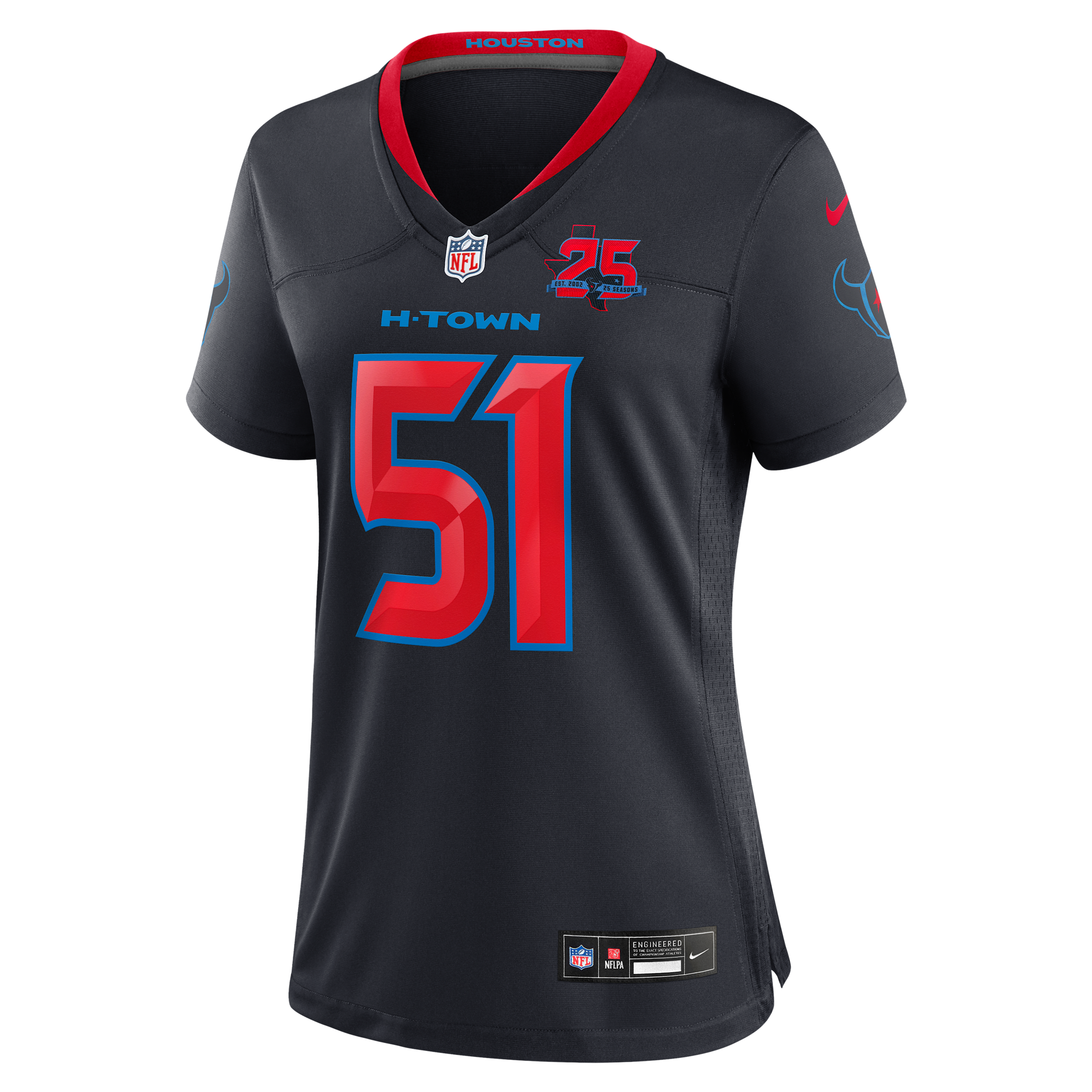 Nike Women's Will Anderson Jr. Navy Houston Texans Alternate 2 25th Season Game Jersey - Navy