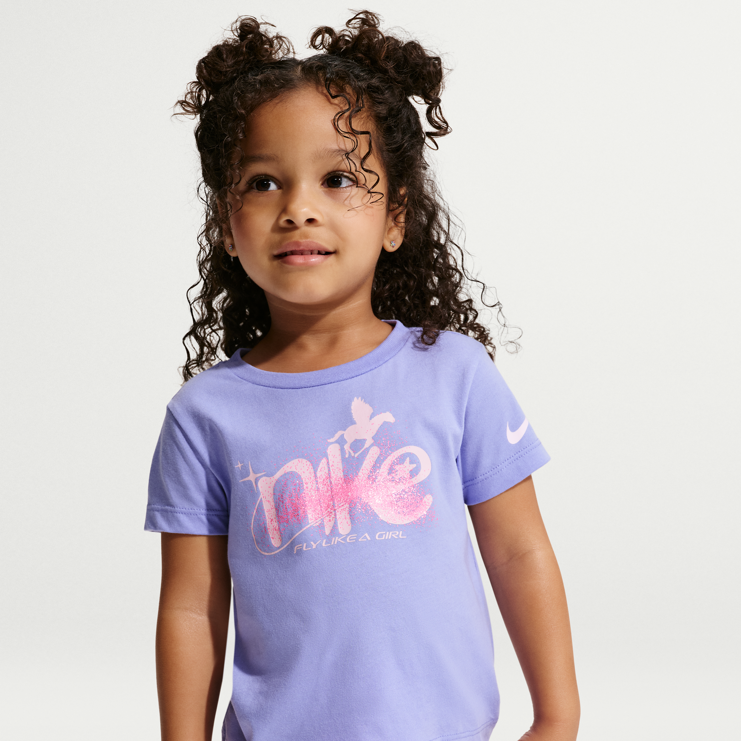 Nike Sportswear Little Kids' Graphic T-Shirt in Purple | 26N928-P3F