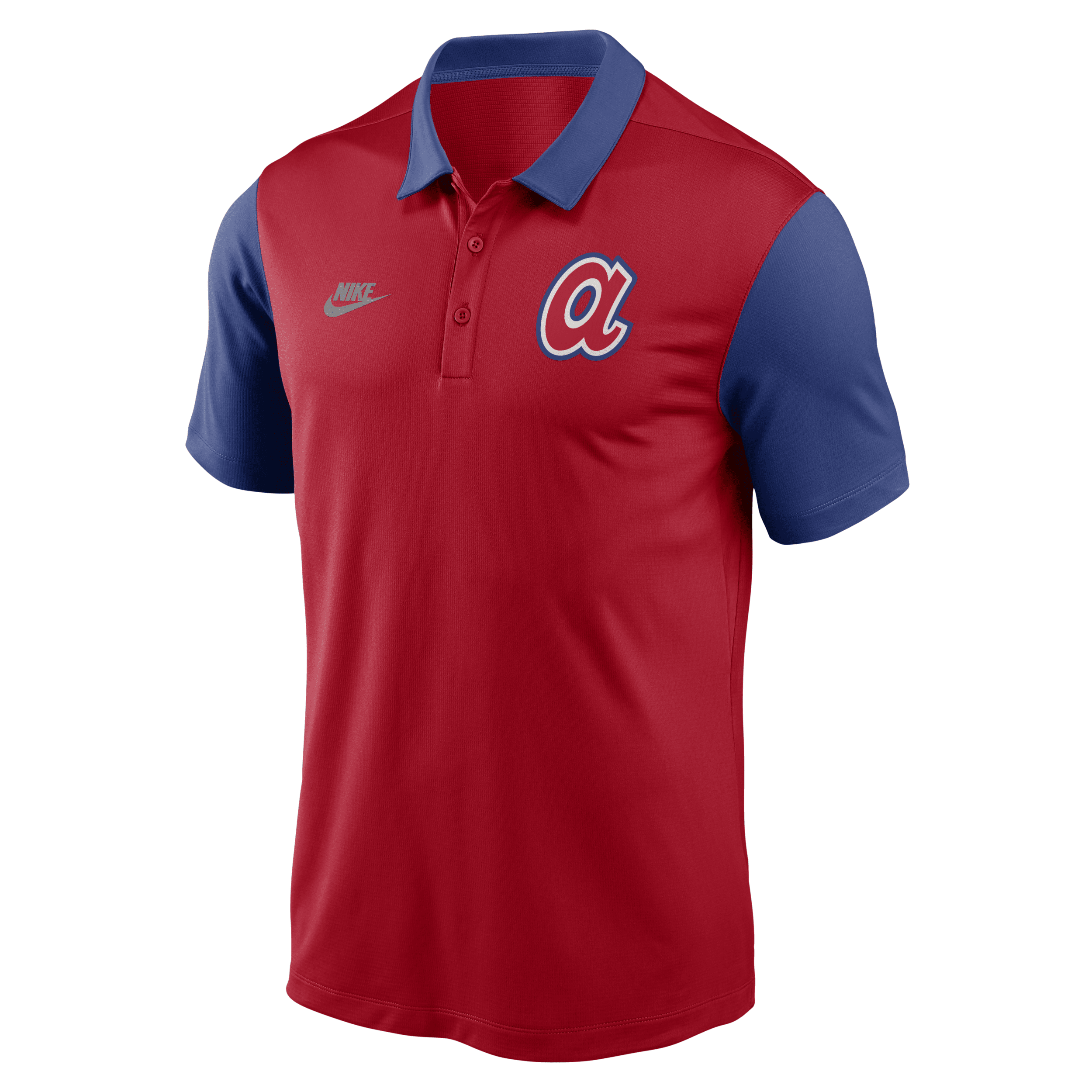 Shop Nike Atlanta Braves Cooperstown Franchise  Men's Dri-fit Mlb Polo In Red