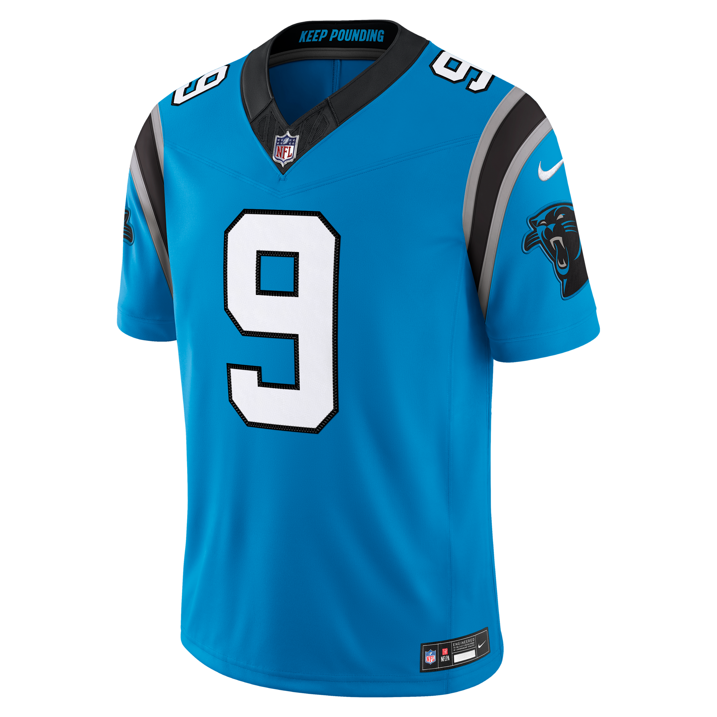 Nike Men's Carolina Panthers Bryce Young Vapor F.u.s.e. Stitched Limited Alternate Jersey - Blue