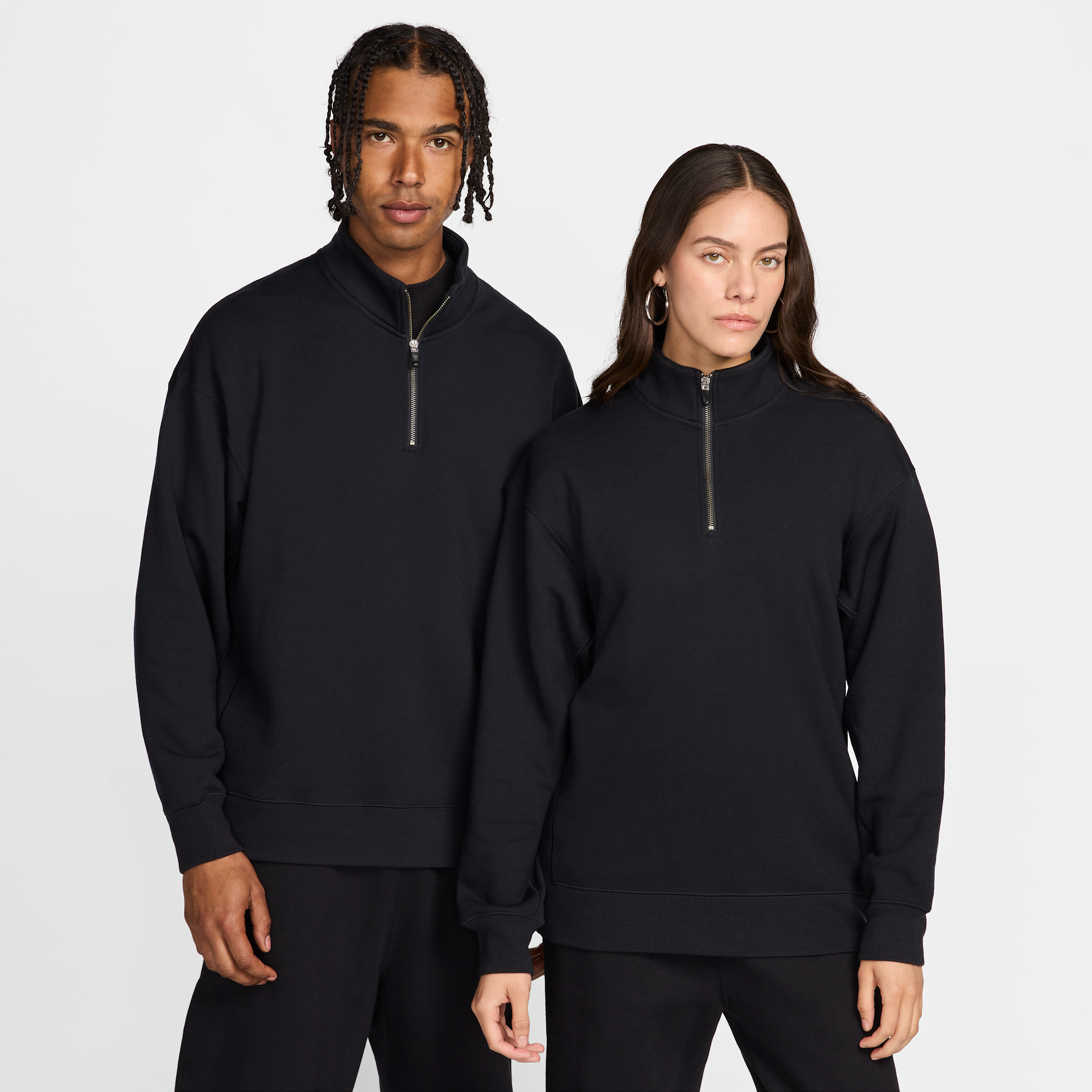 Nike Unisex Wool Classics 1/4-zip Top In Black