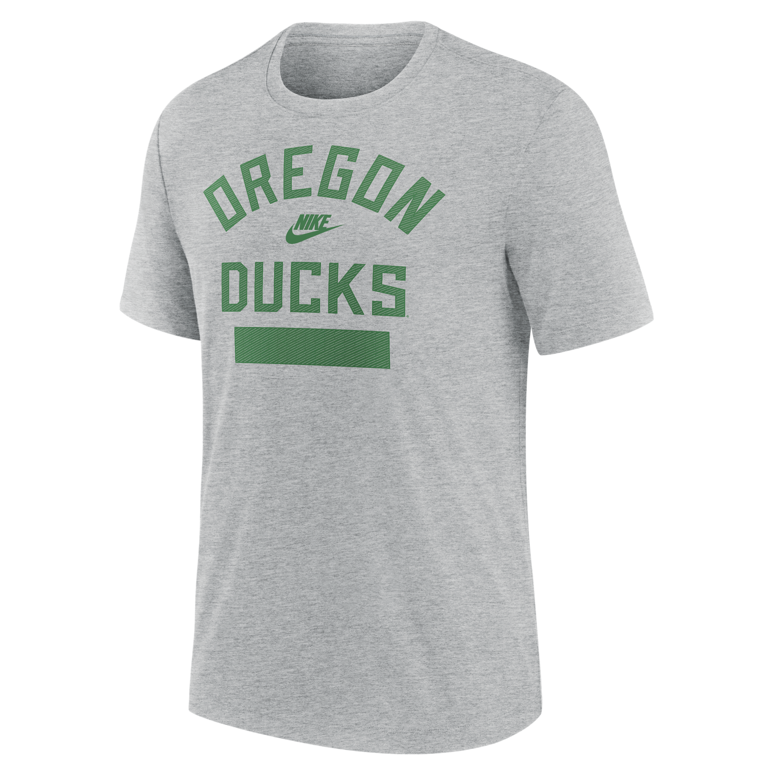 Nike Men's Heather Gray Oregon Ducks Arch Wordmark Legacy Tri-Blend T-Shirt - Heather Gray