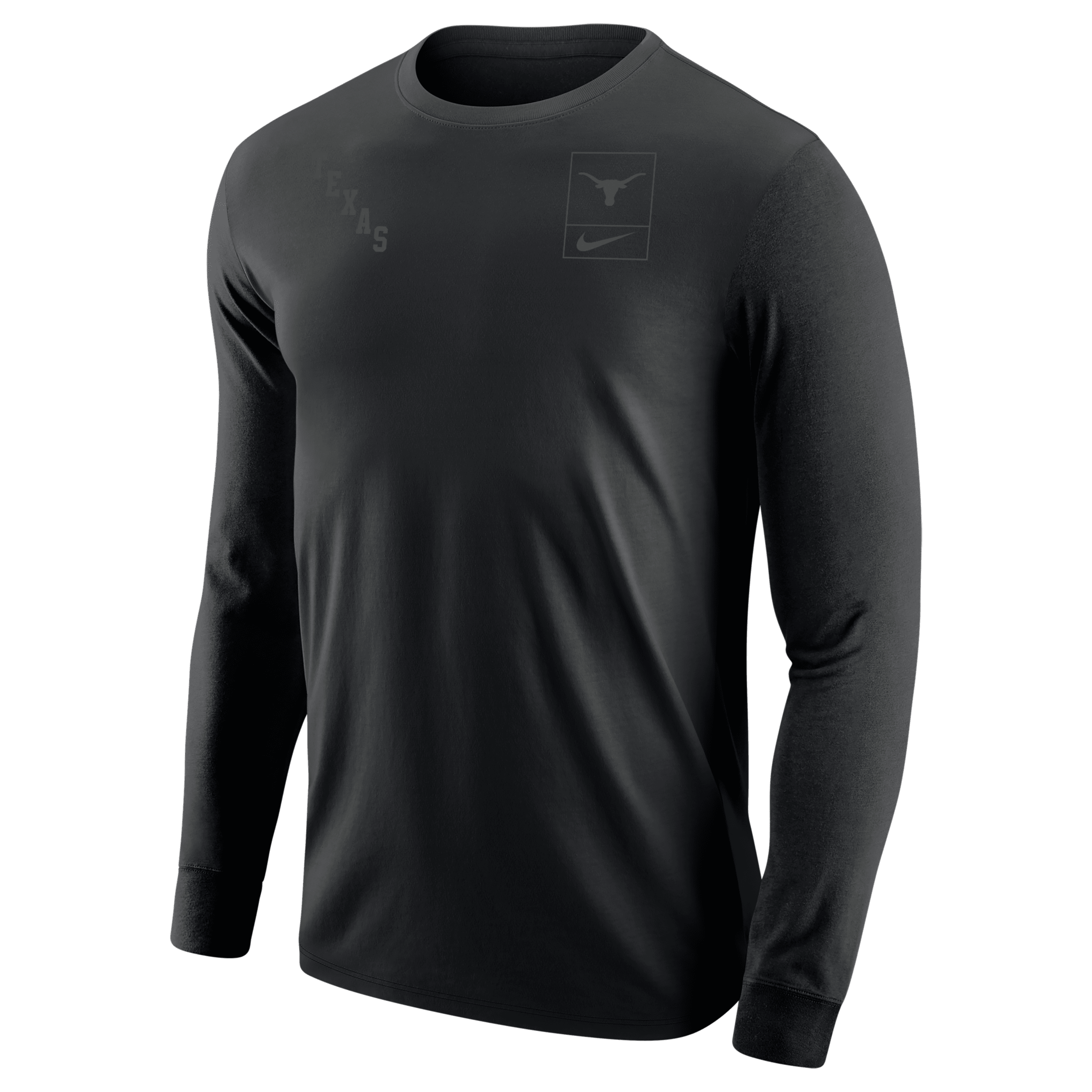 Nike Texas Olive Pack  Men's College Long-sleeve T-shirt In Black