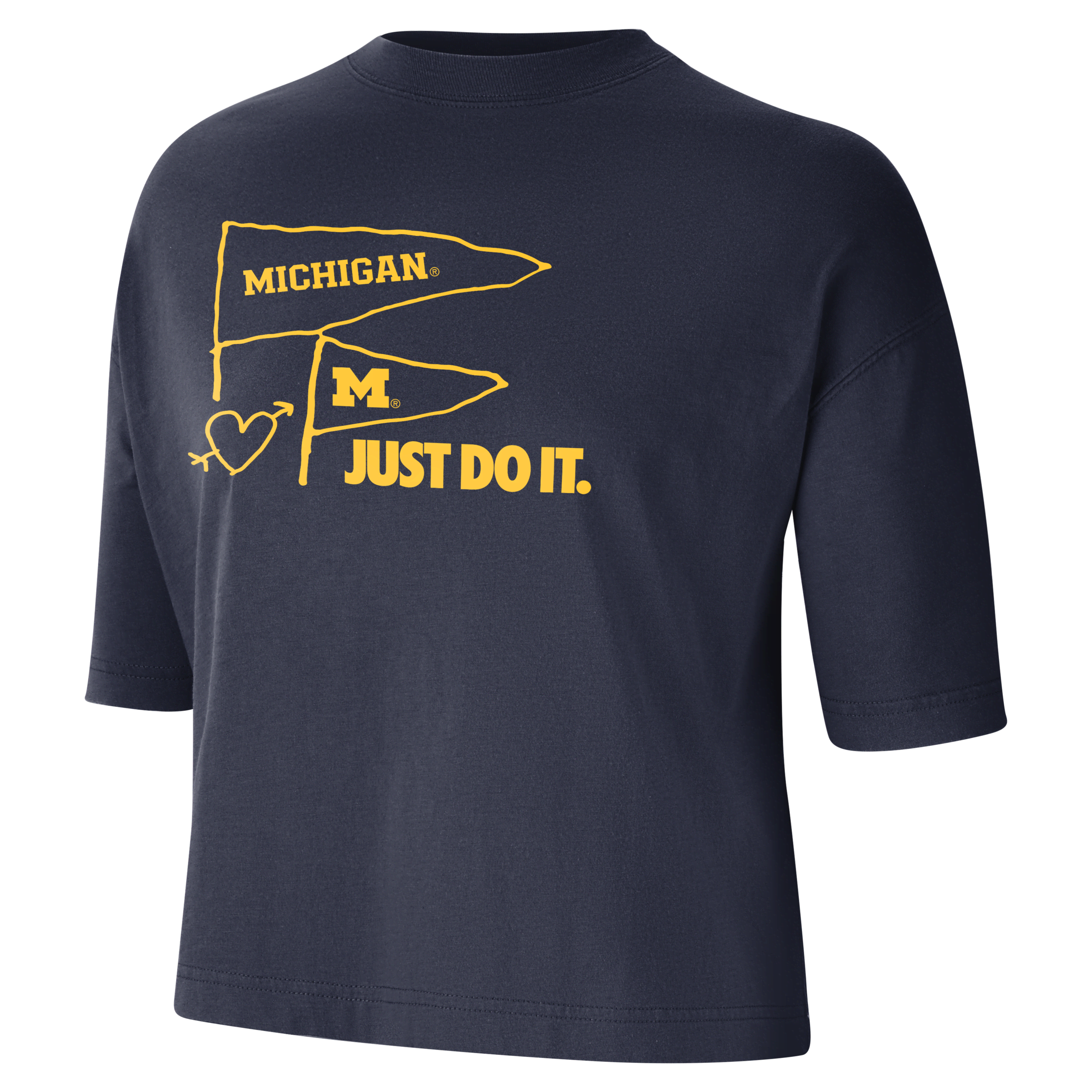 Nike Michigan  Women's College T-shirt In Blue