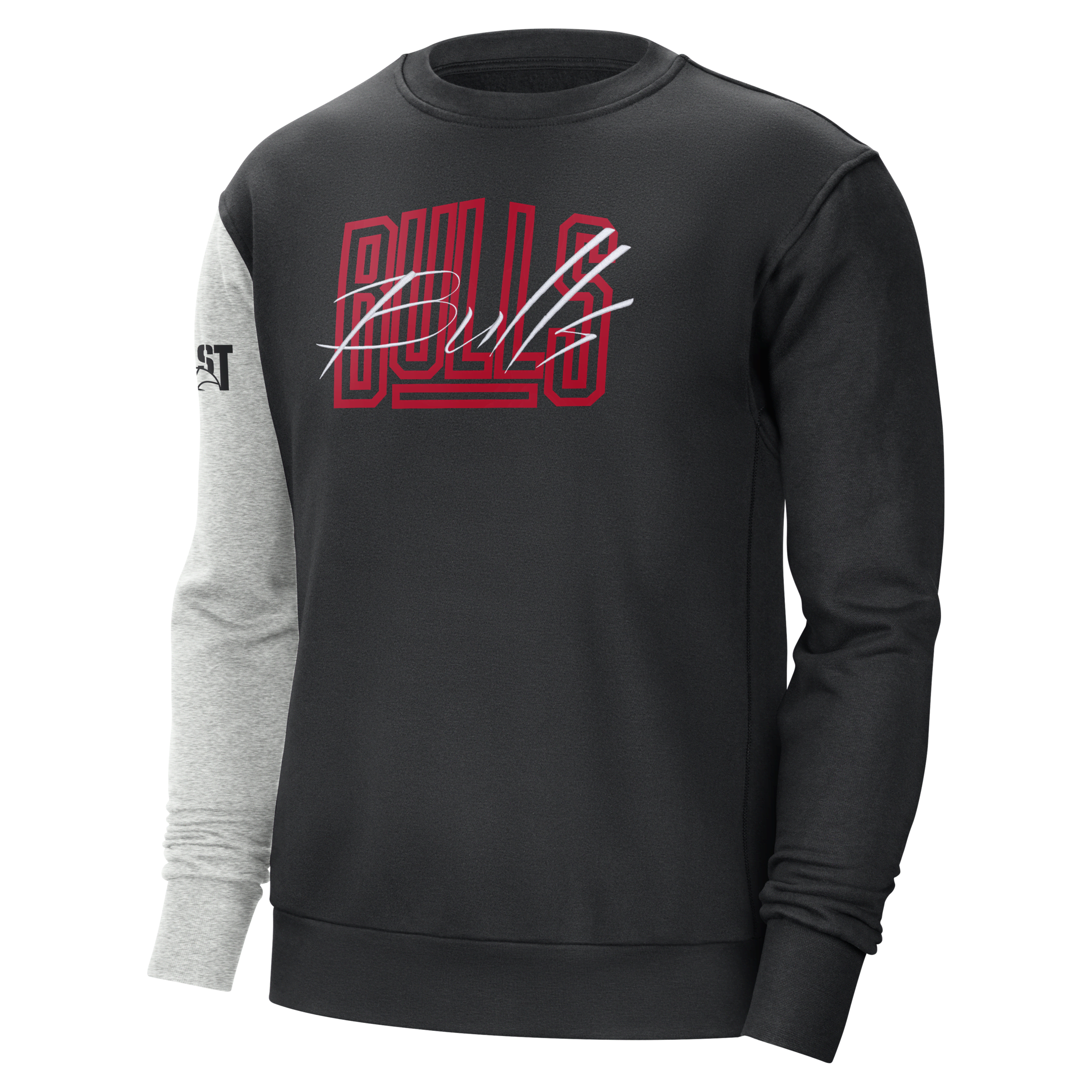 Shop Nike Chicago Bulls Courtside  Men's Nba Fleece Sweatshirt In Black