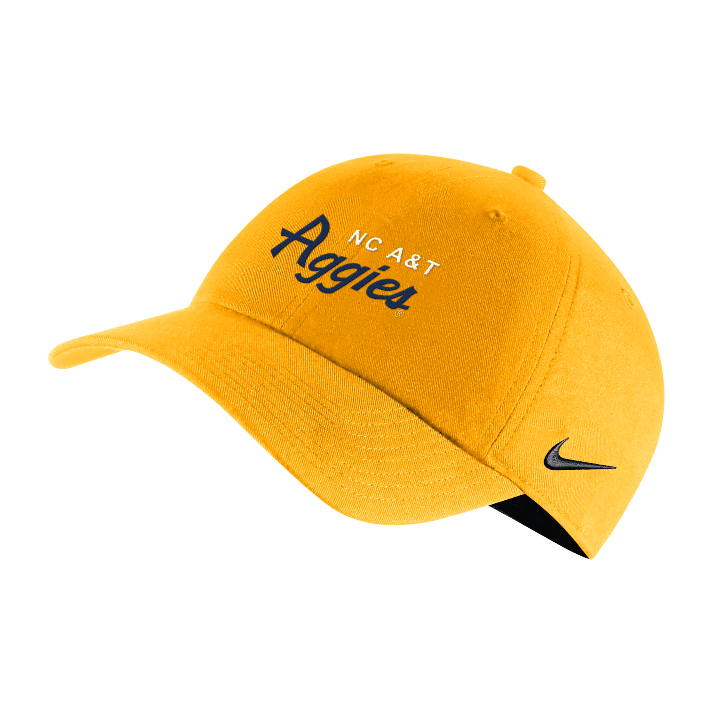 Nike Unisex College Campus 365 (north Carolina A&t) Adjustable Hat In Yellow