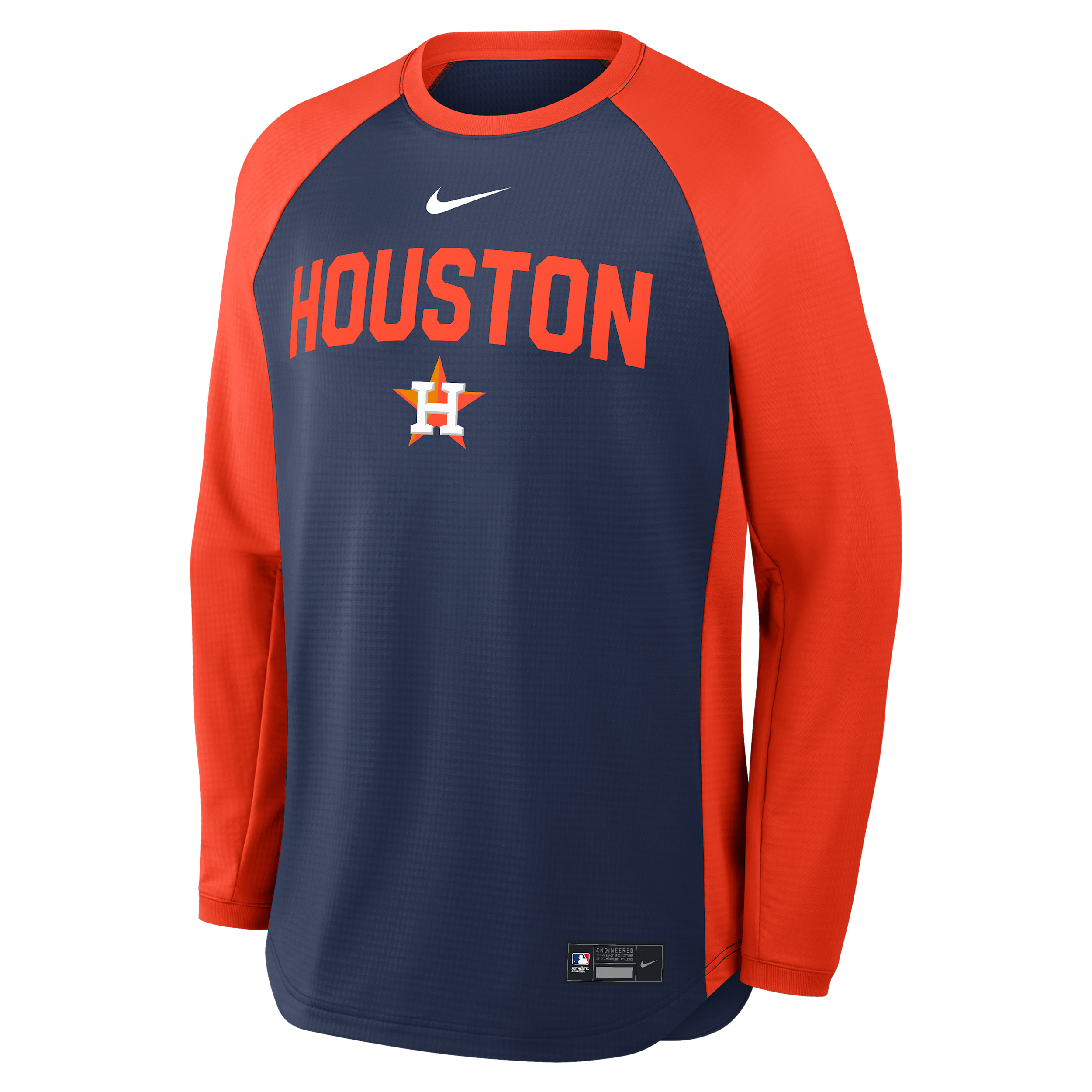 Houston Astros Authentic Collection Nike Men's Dri-FIT Pullover Crew in Blue | 04H2045NHUS-7PG