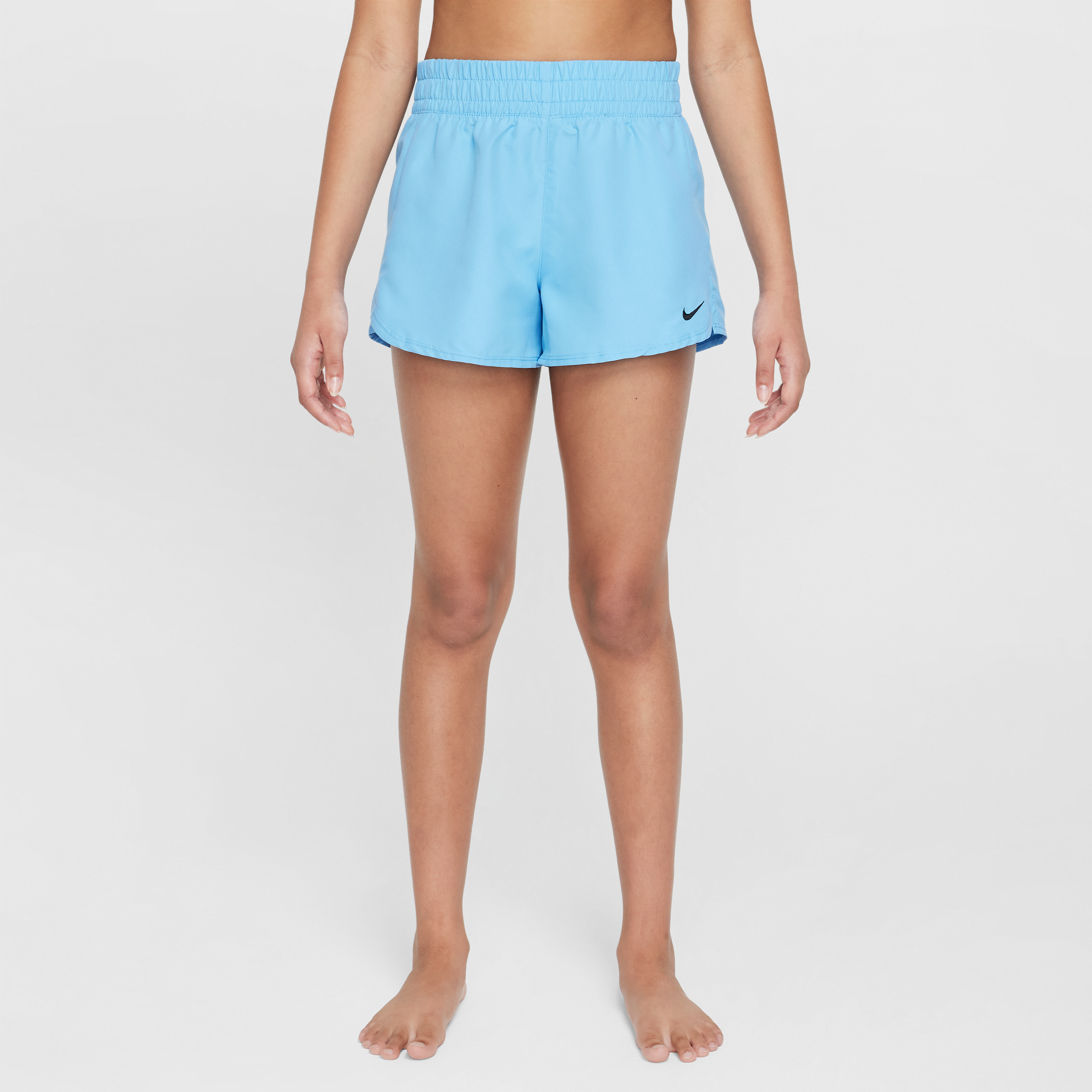 Nike Swim Big Kids' (girls') 3" Volley Shorts In Blue