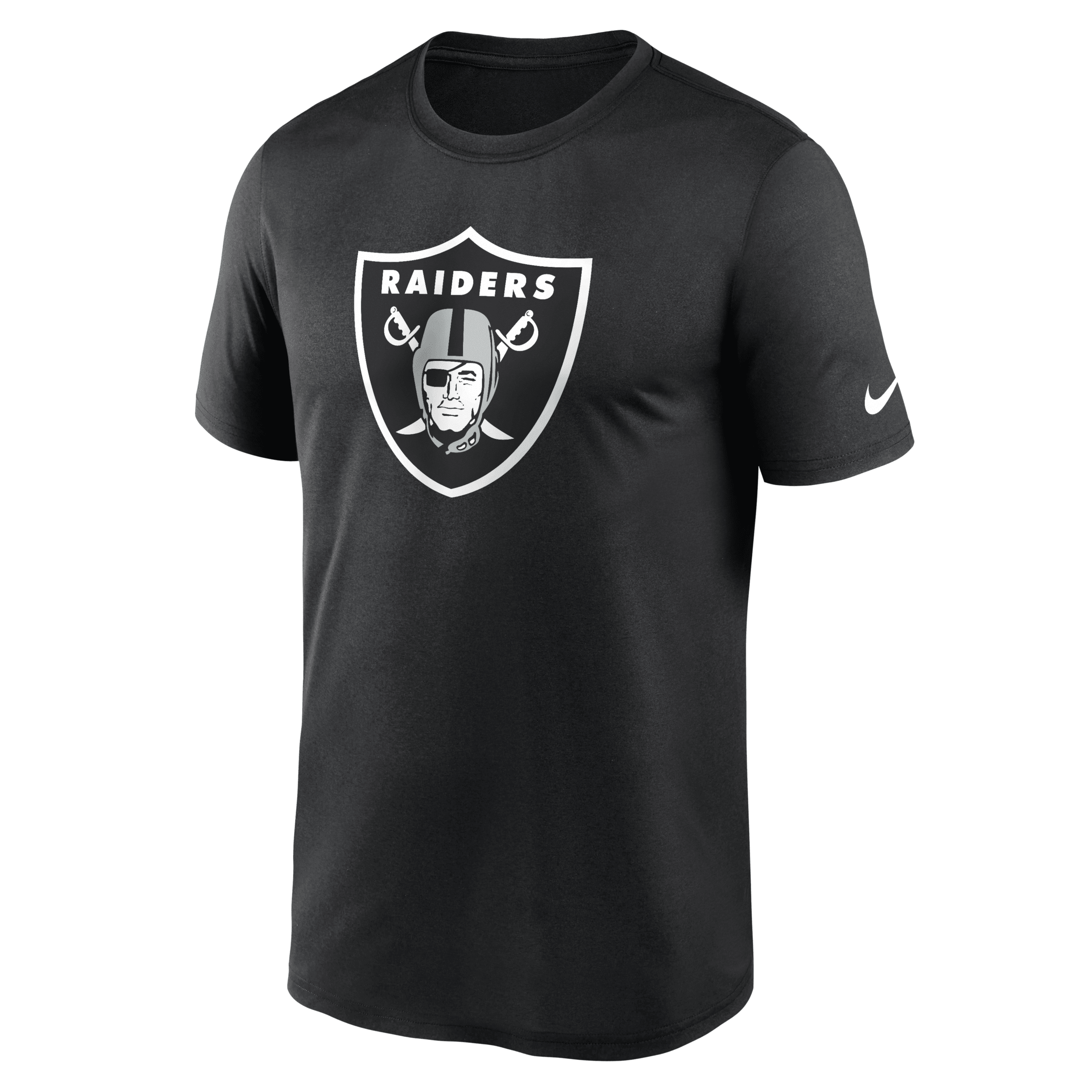 Nike Black Las Vegas Raiders Legend Logo Performance T-shirt In Black