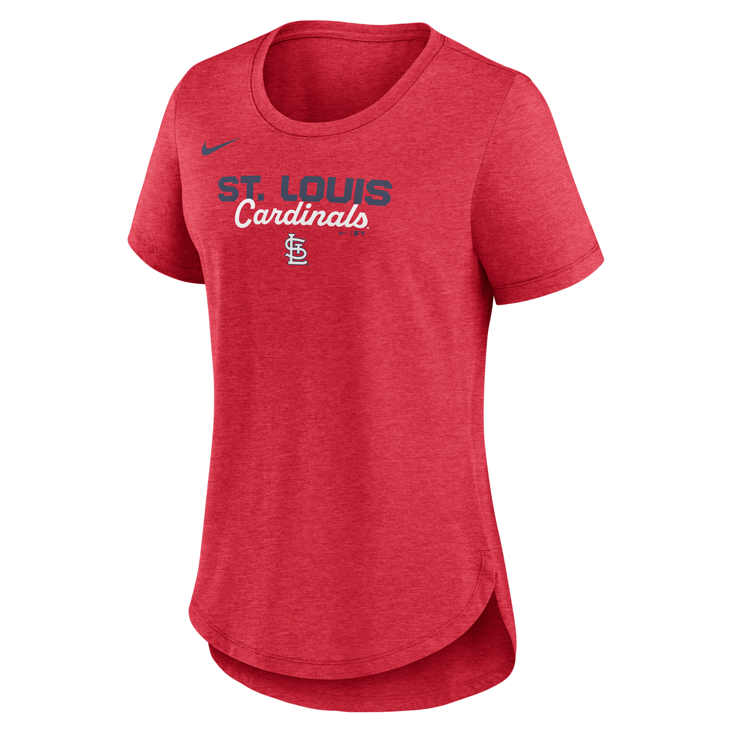 St. Louis Cardinals Arched Team Name Nike Women's MLB T-Shirt in Red | NKMVEX48SCN-SVQ