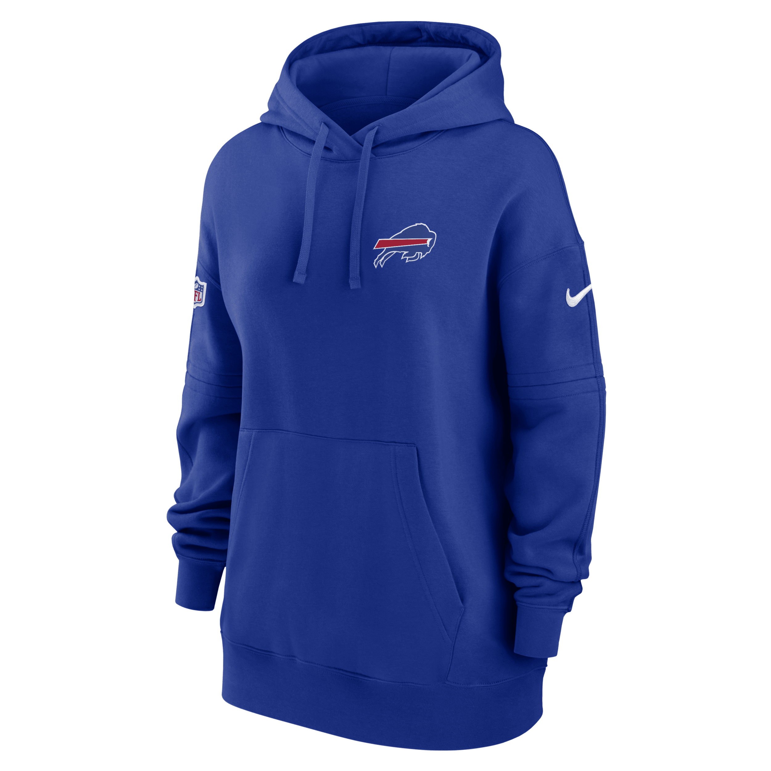 Nike Women's Sideline Club (nfl Buffalo Bills) Pullover Hoodie In Blue