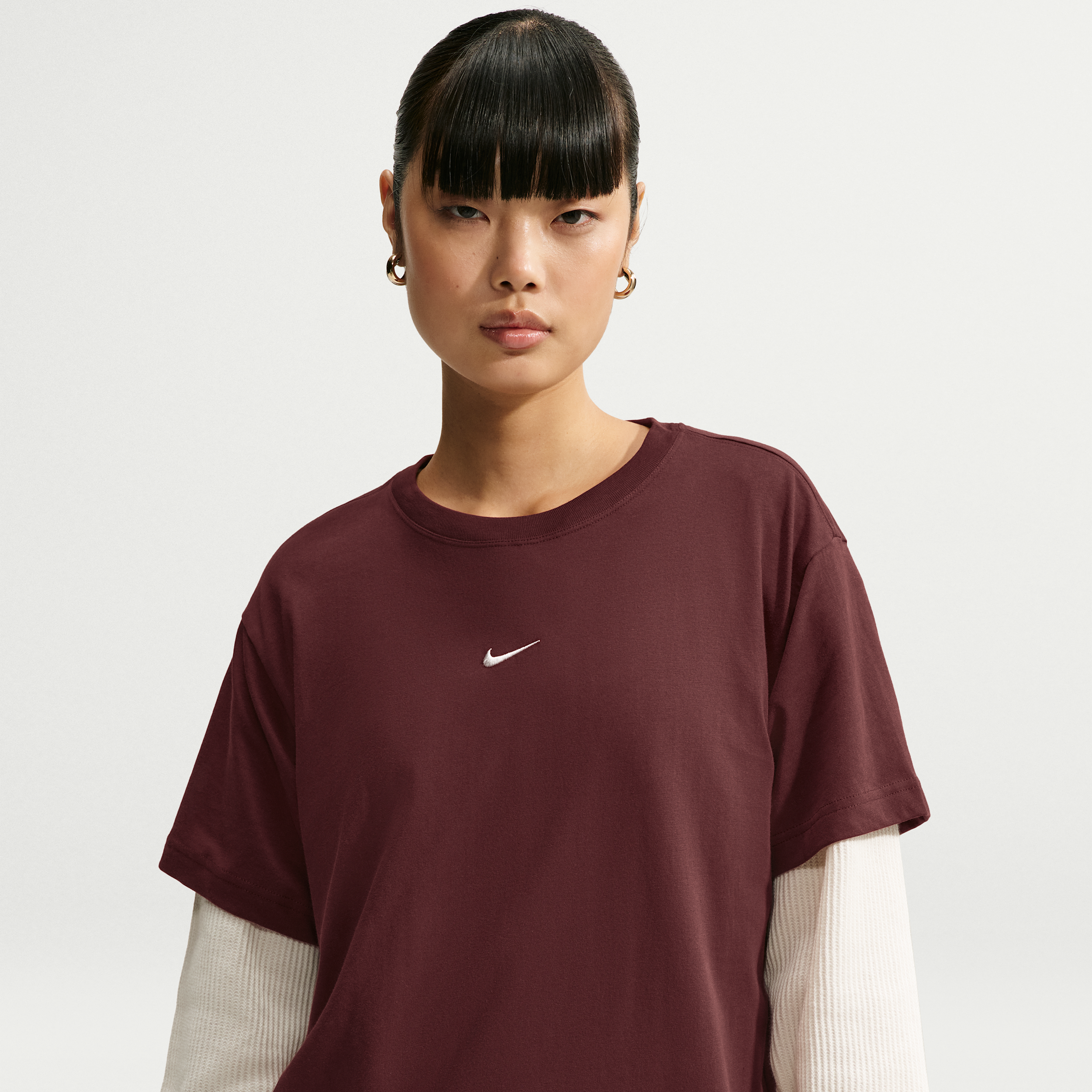 Women's Nike Sportswear Classic Oversized T-Shirt in Purple | IH7601-658