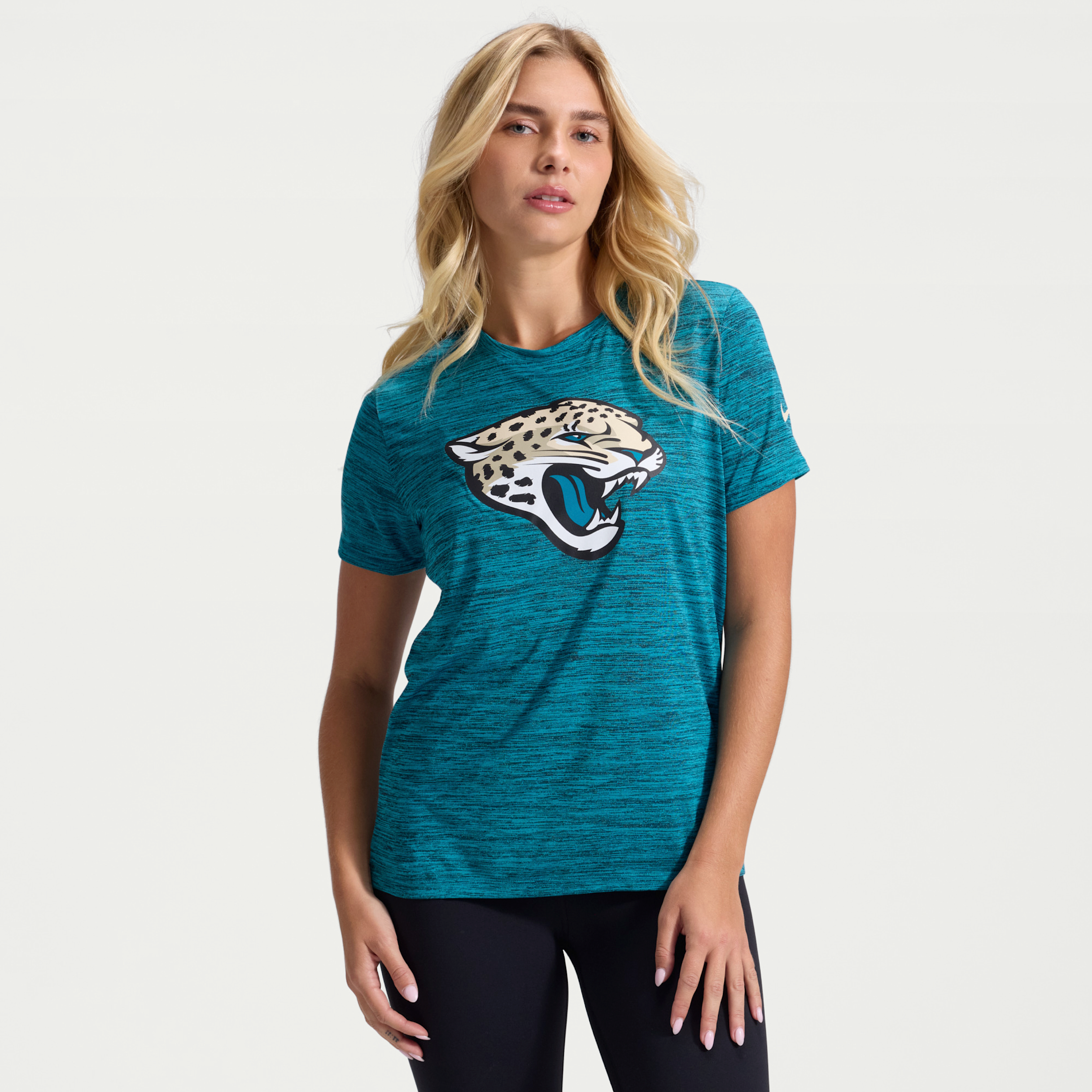 Jacksonville Jaguars Rivalries Collection Sideline Velocity Nike Women's Dri-FIT NFL T-Shirt in Blue | 03EY45W9N-B3C