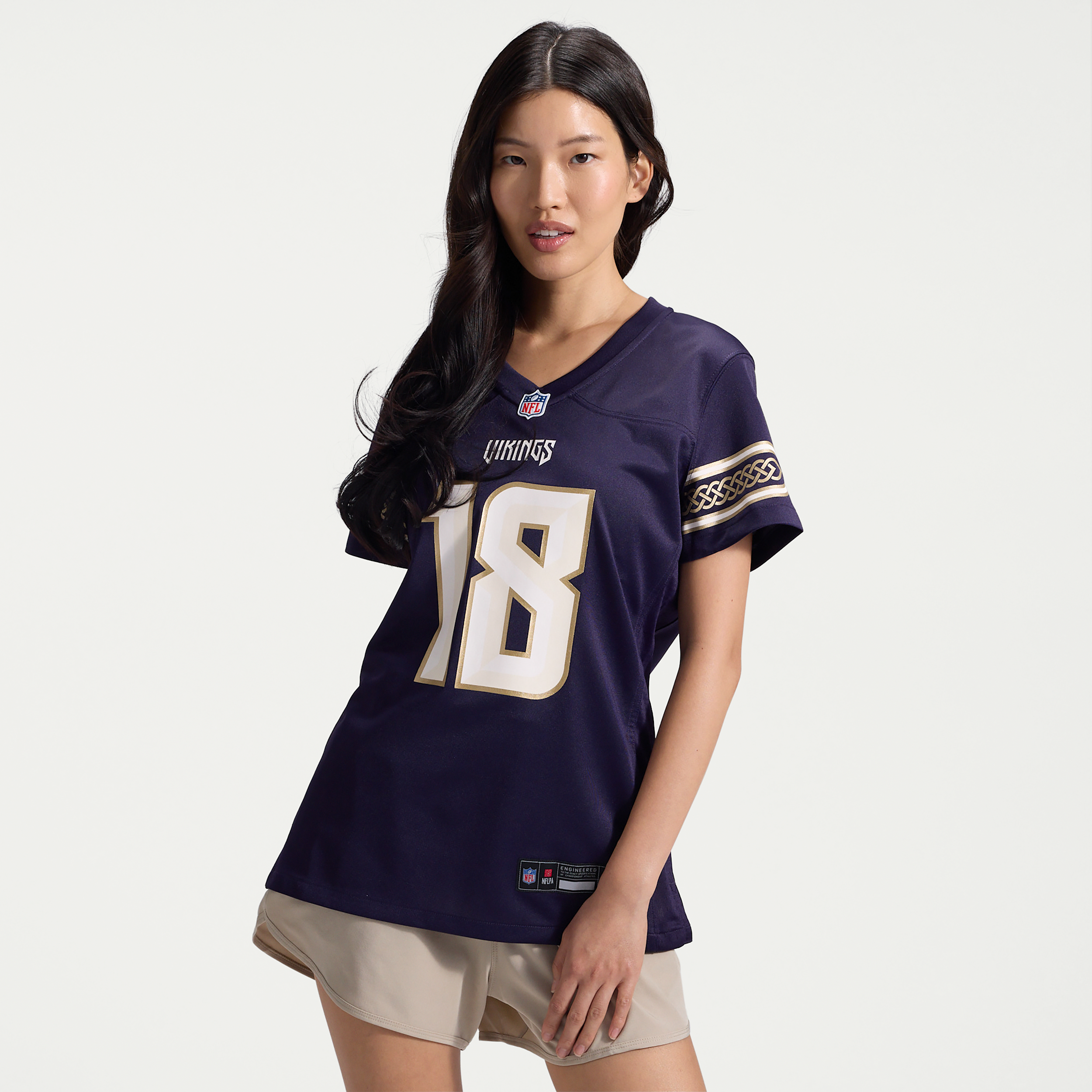 Justin Jefferson Minnesota Vikings Rivalries Collection Nike Women's NFL Game Jersey in Purple | 67NW0JFK9MF-NLK