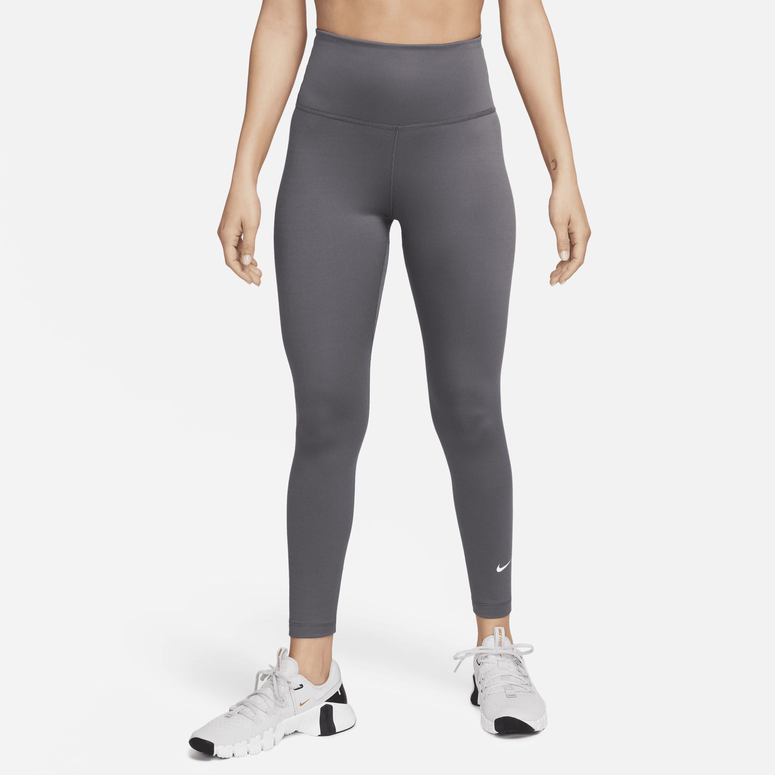 Nike Women's Therma-fit One High-waisted 7/8 Leggings In Grey