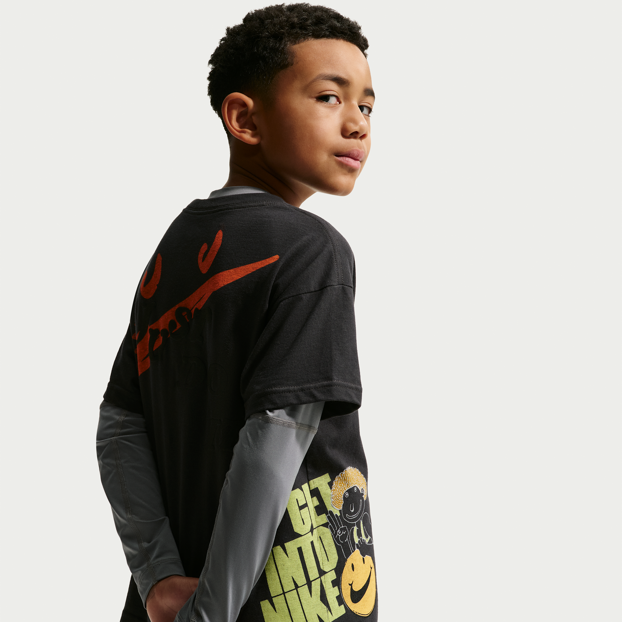 Nike Sportswear Big Kids' T-Shirt in Black | JF5980-045