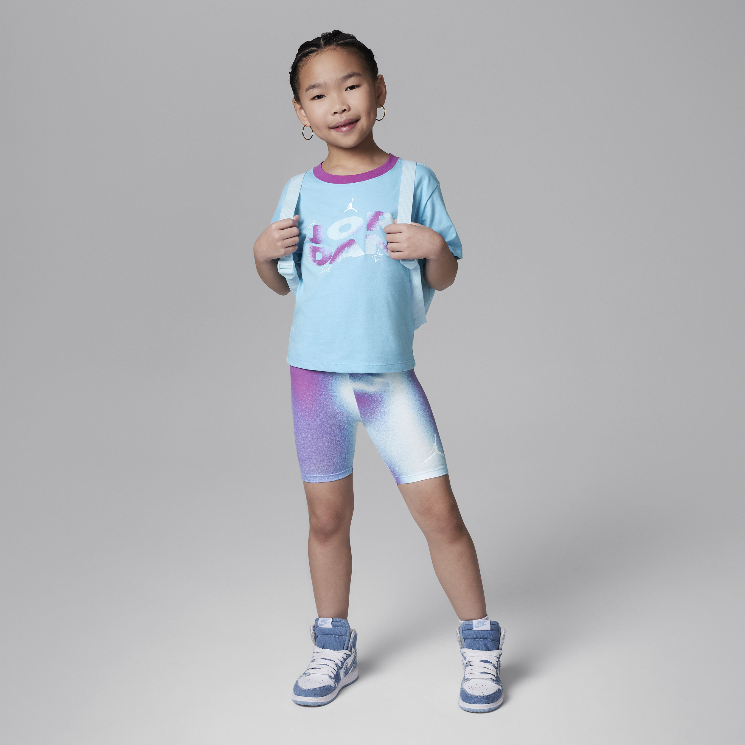 Shop Jordan Lemonade Stand Little Kids' Shorts Set In Blue