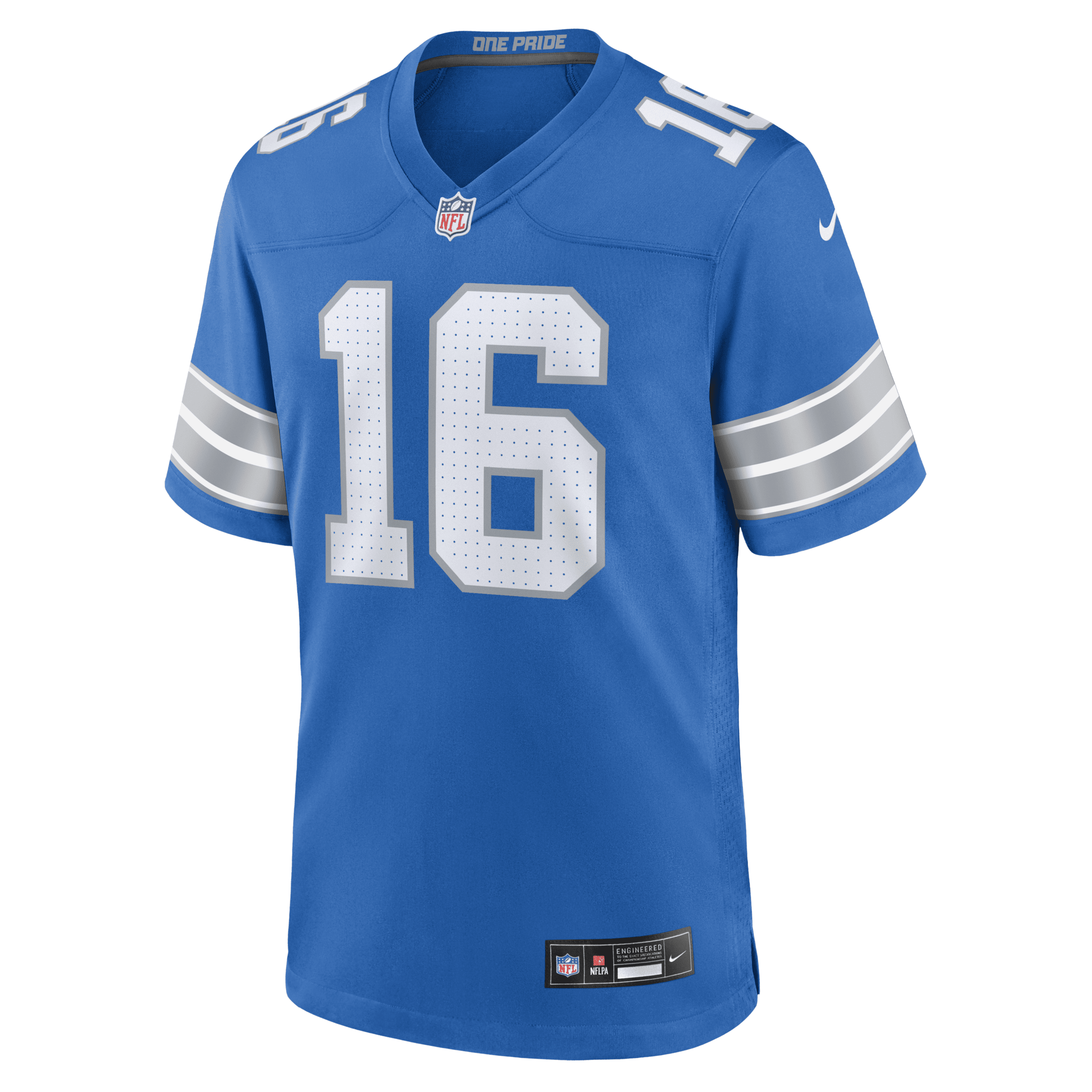 Nike Jared Goff Blue Detroit Lions Game Jersey In Blue