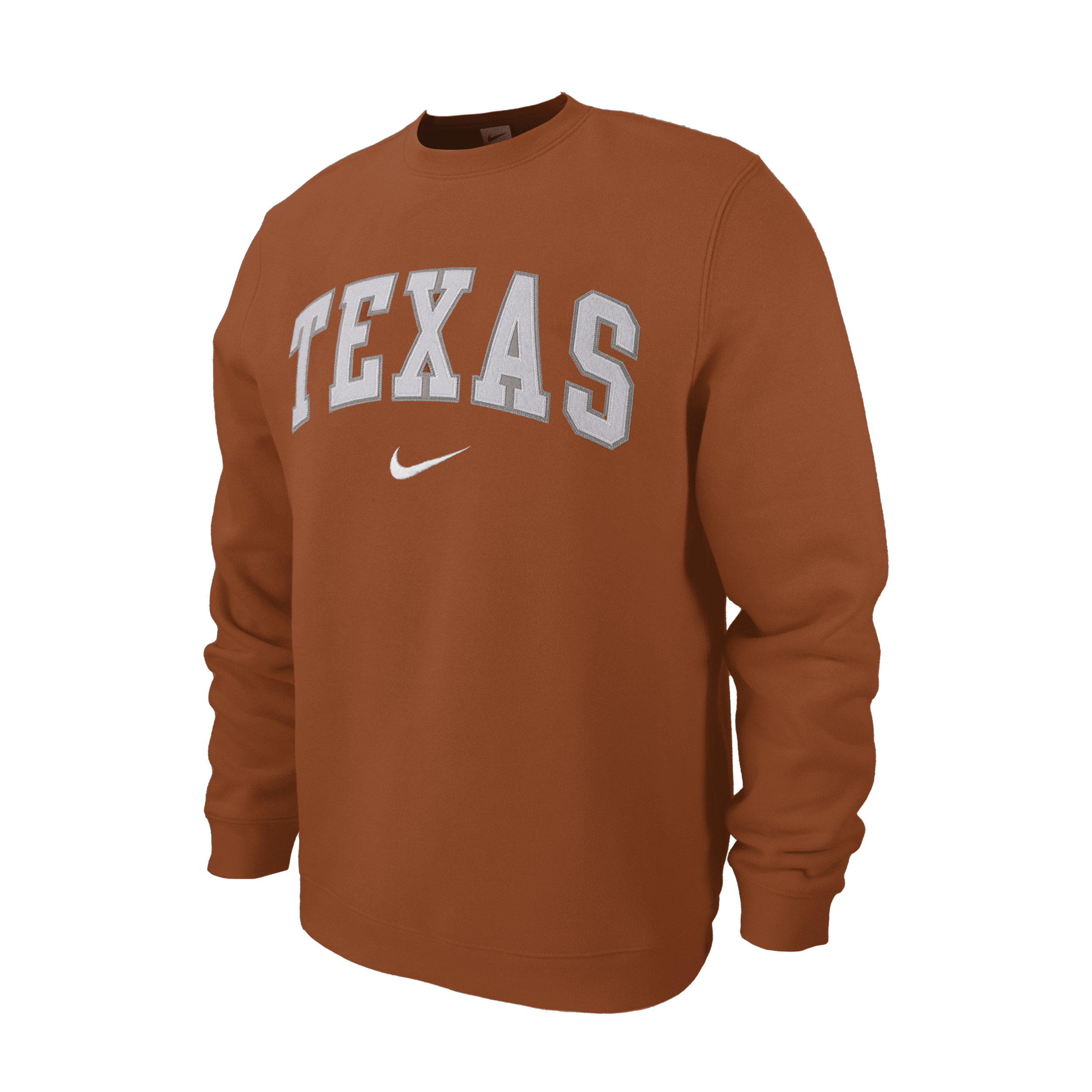Nike Texas Club Fleece  Men's College Crew-neck Sweatshirt In Orange