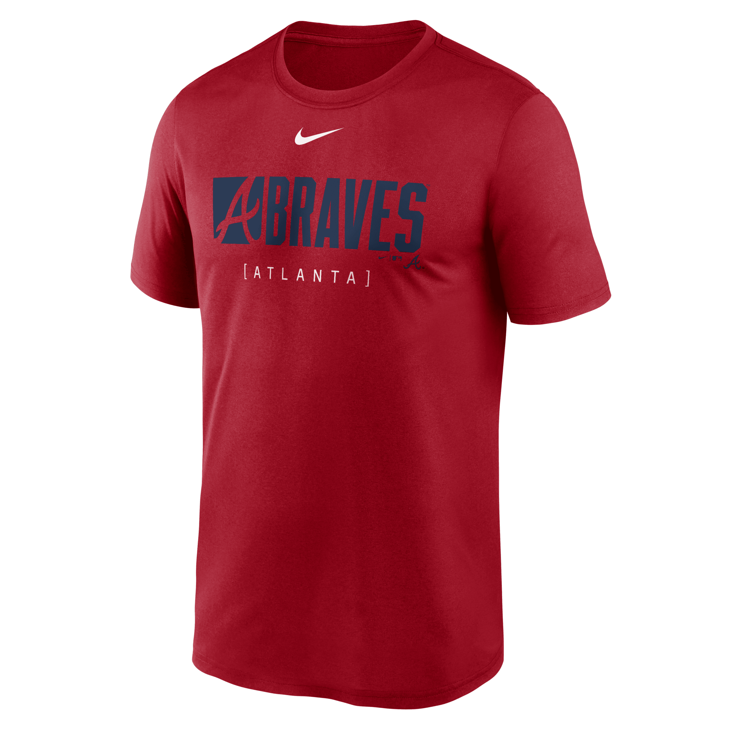 Shop Nike Atlanta Braves Knockout Legend  Men's Dri-fit Mlb T-shirt In Red