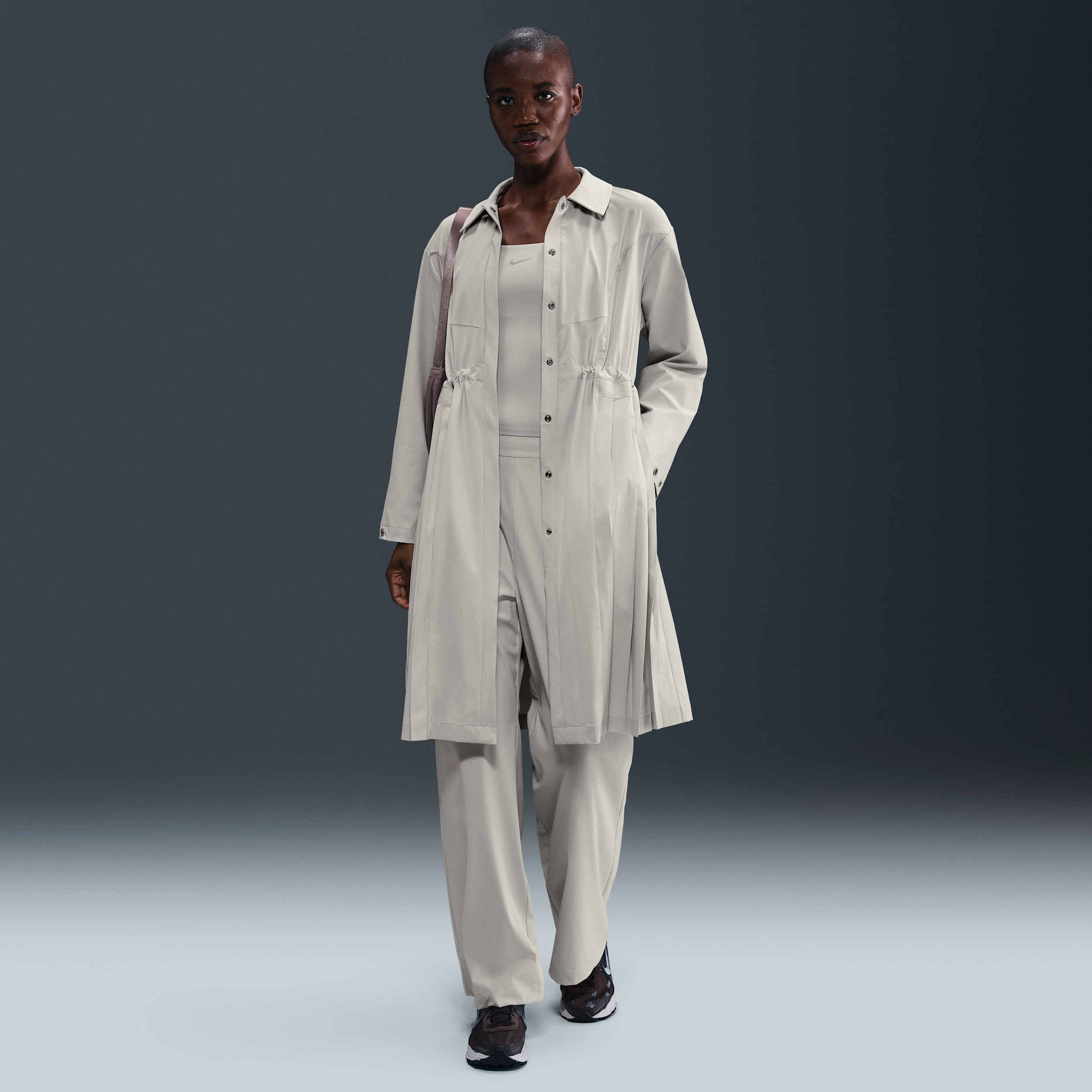 Nike Women's 24.7 Perfectstretch Dri-fit Oversized Trench Coat