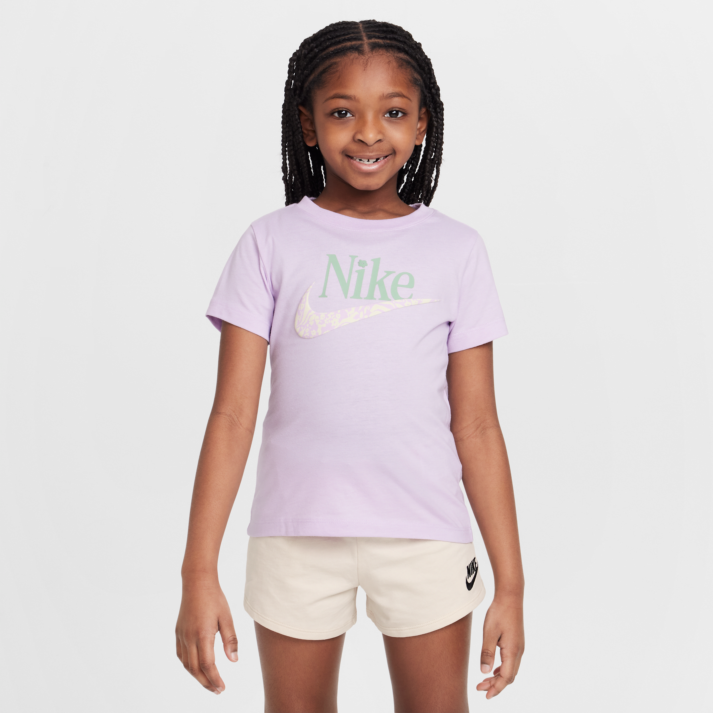 Nike Little Kids' Wildflower Futura T-shirt In Pink