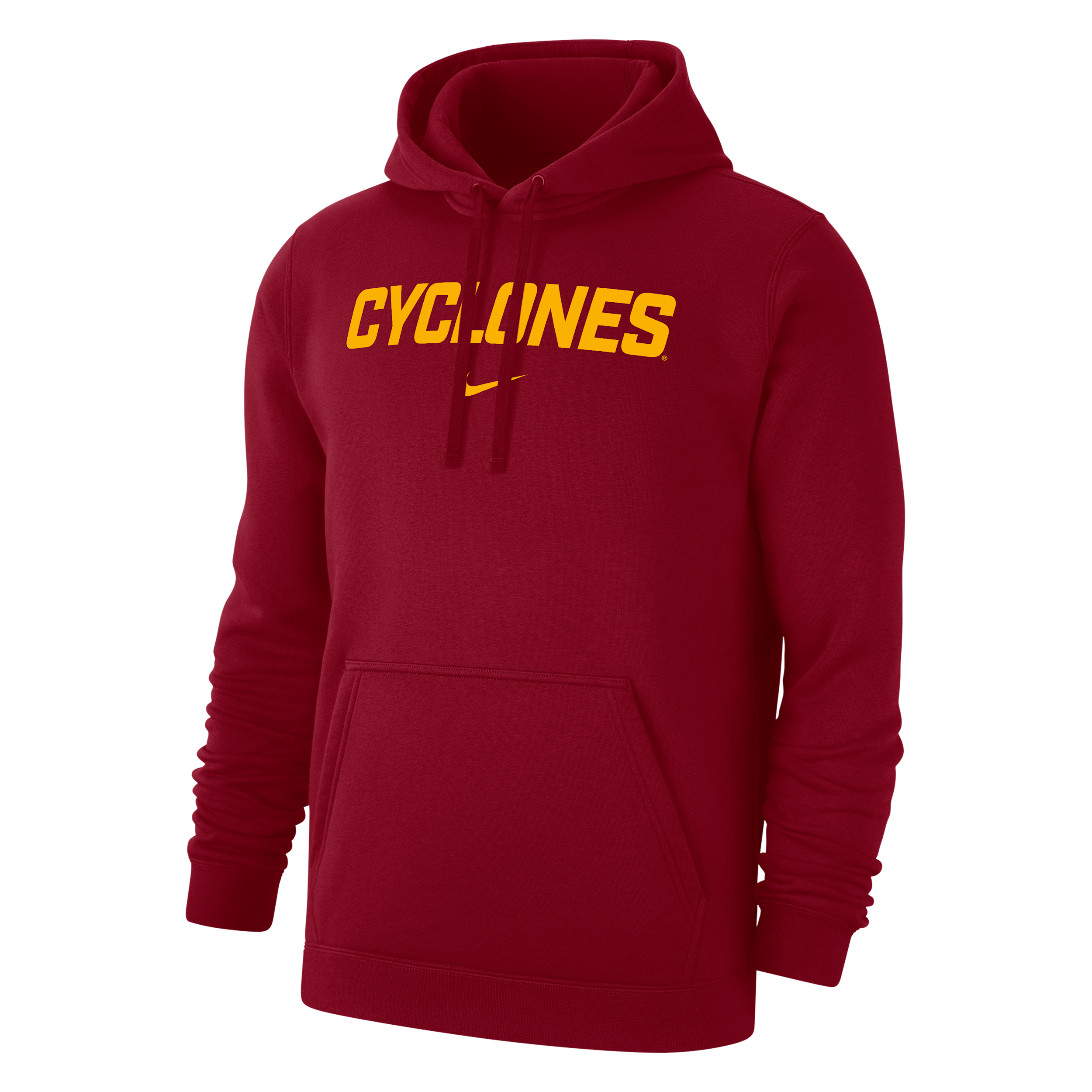 Nike Iowa State Club Fleece  Men's College Pullover Hoodie In Red