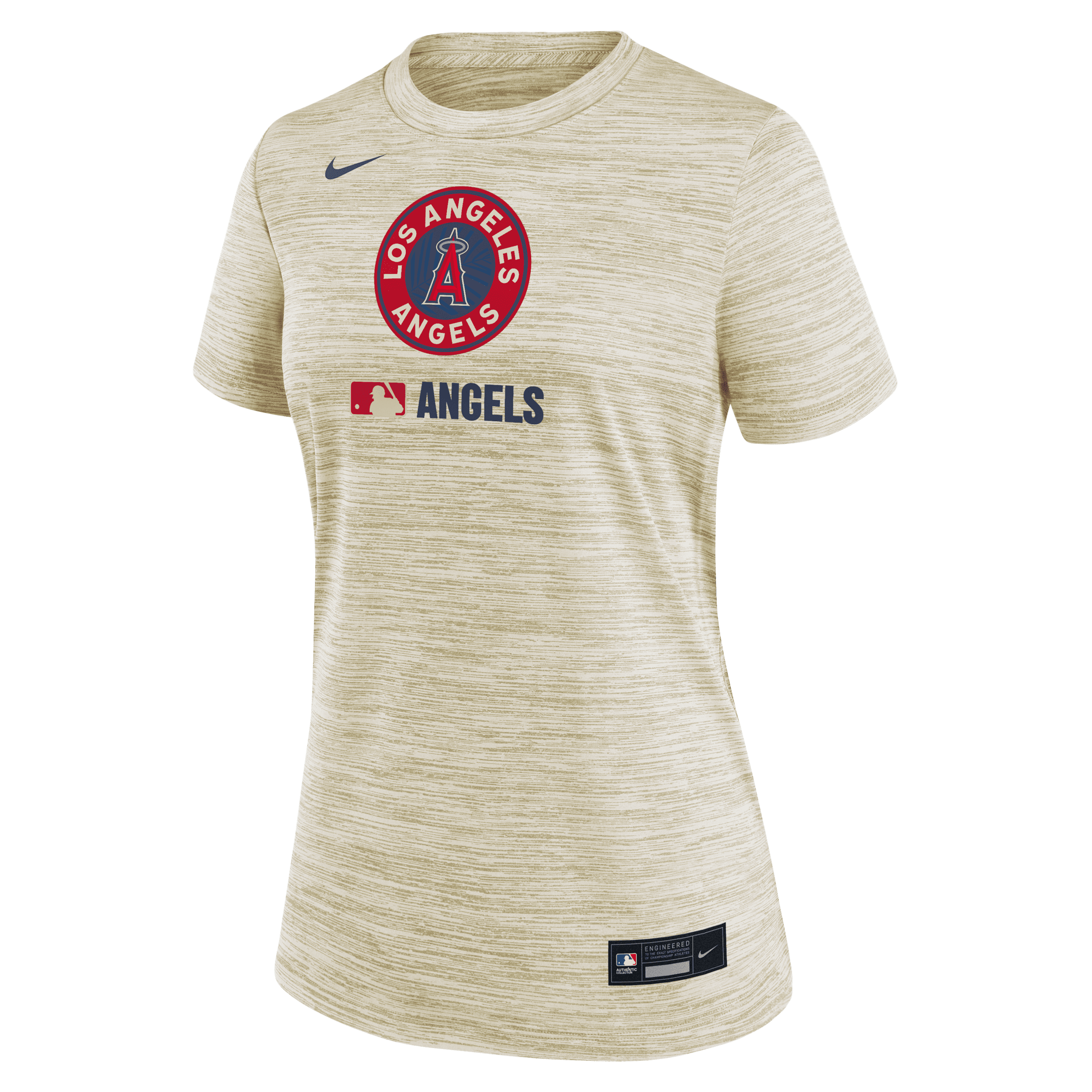 Nike Los Angeles Angels Authentic Collection City Connect Velocity Women's Dri-fit Mlb T-shirt In Brown