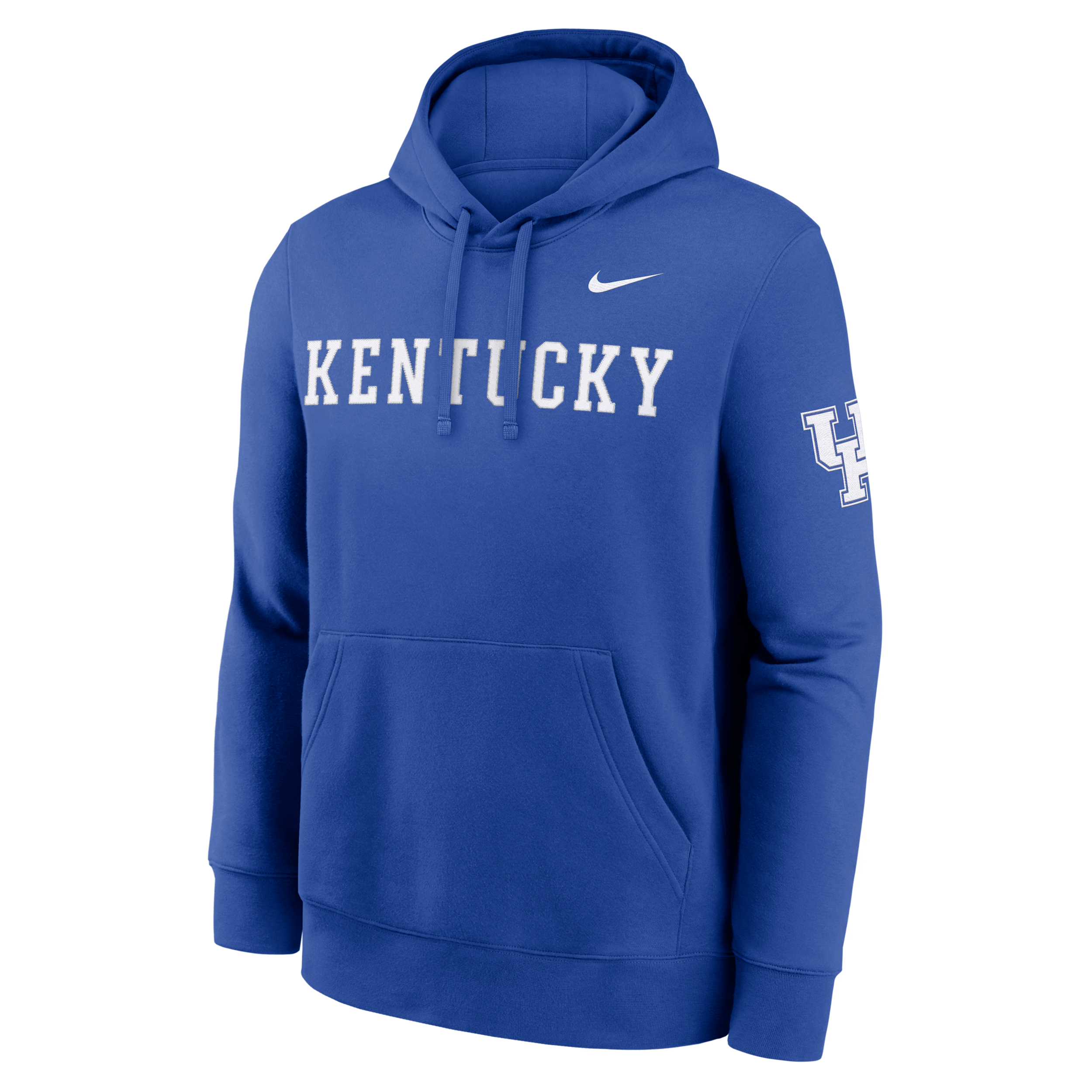 Kentucky Sideline Club Nike Men's College Pullover Hoodie in Blue | MKDK4EVNKY-TVV