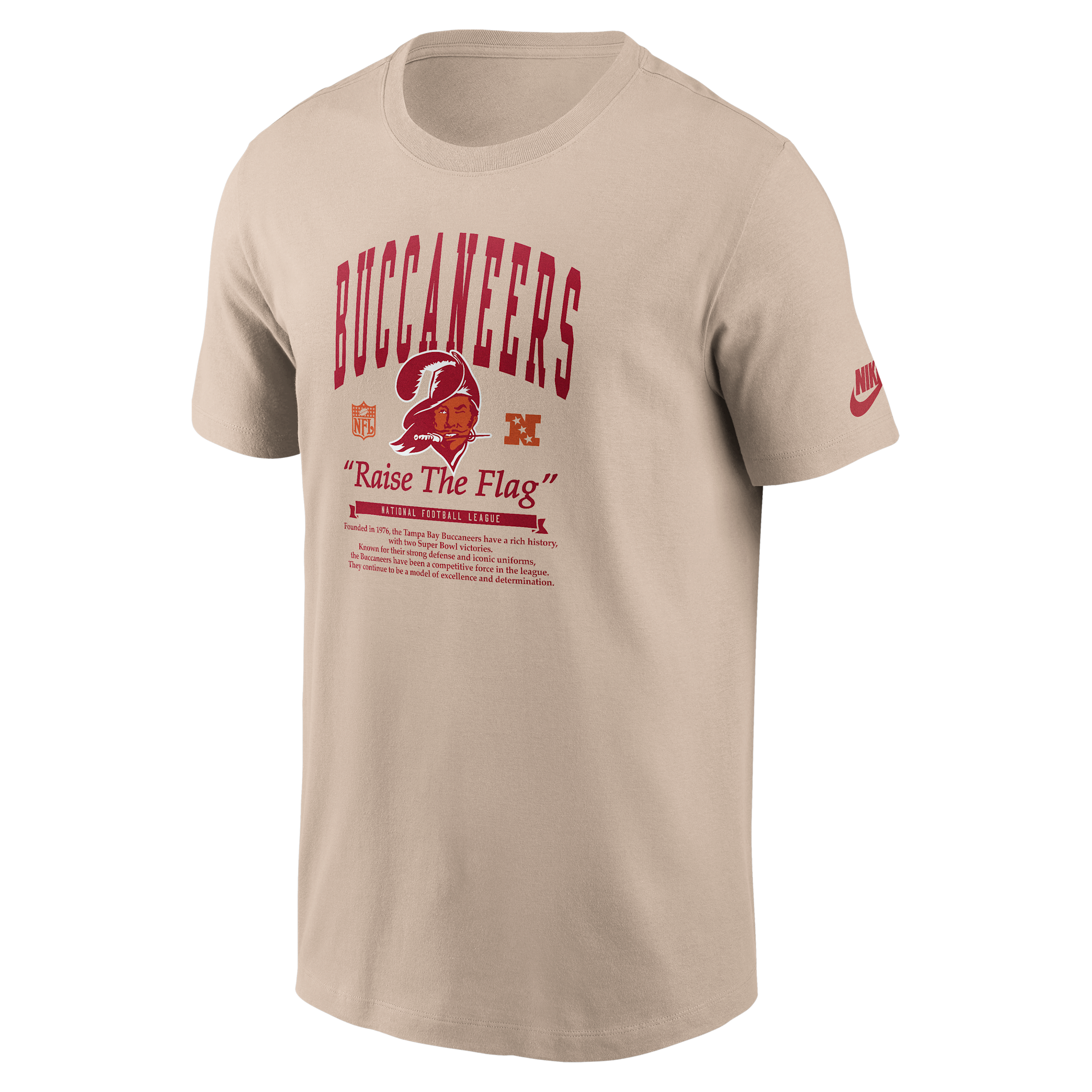 Tampa Bay Buccaneers Rewind Nike Men's NFL T-Shirt in Brown | N19905Y9YV-Y1Q