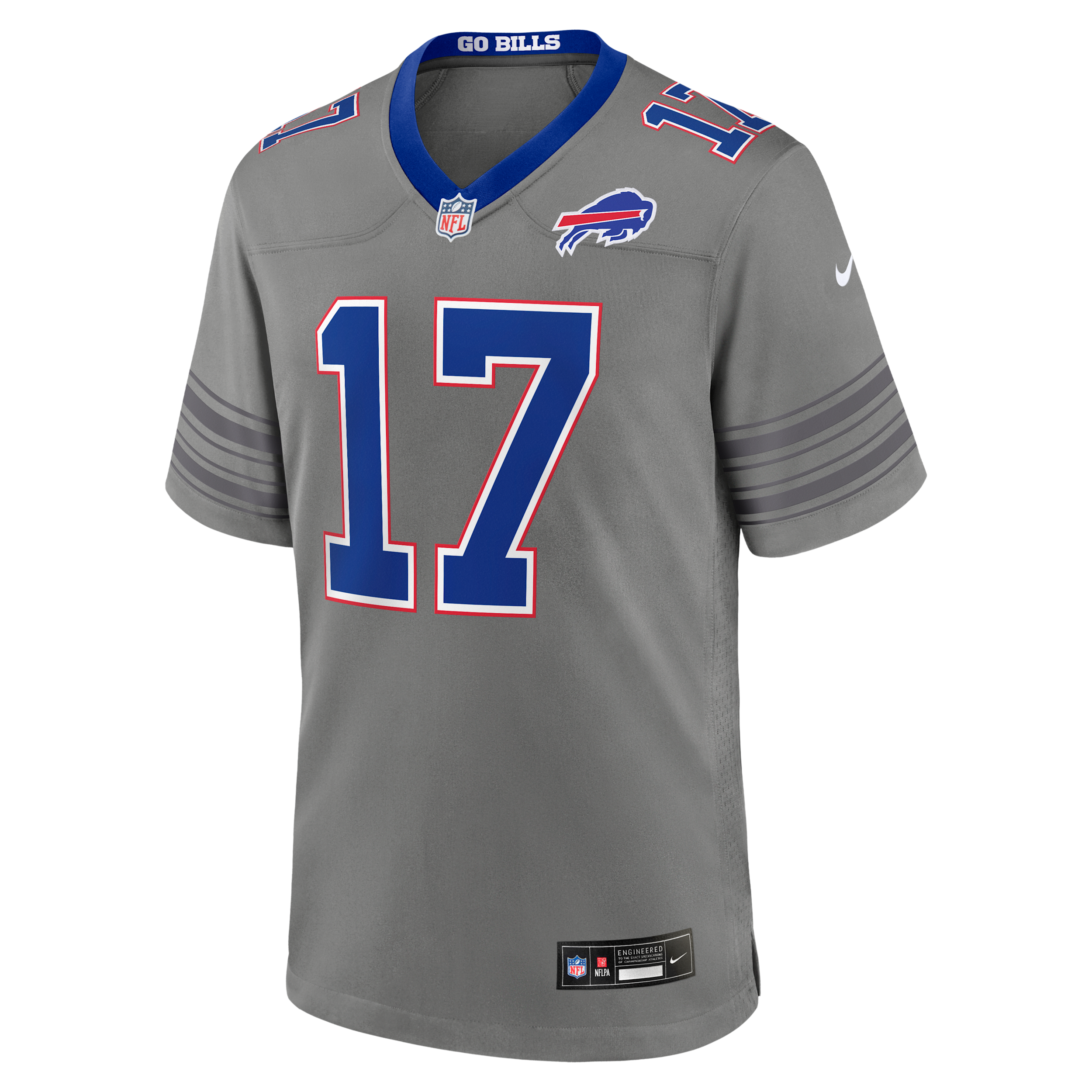 Josh Allen Buffalo Bills Nike Men's NFL Game Jersey in Grey | 67NM0IUP81F-RZ1