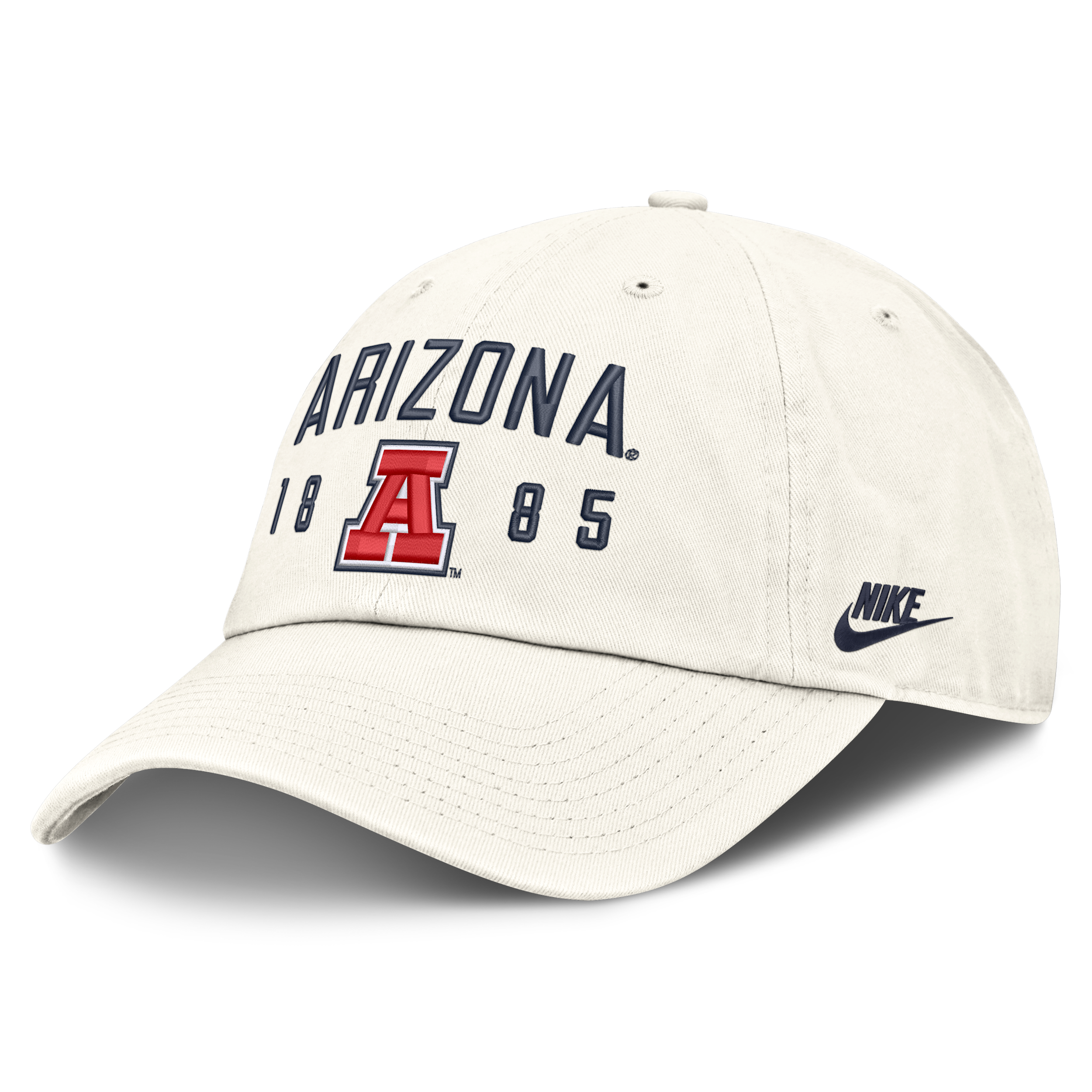 Arizona Natural Club Nike Men's College Adjustable Hat in White | NC0111KUAV-3WA