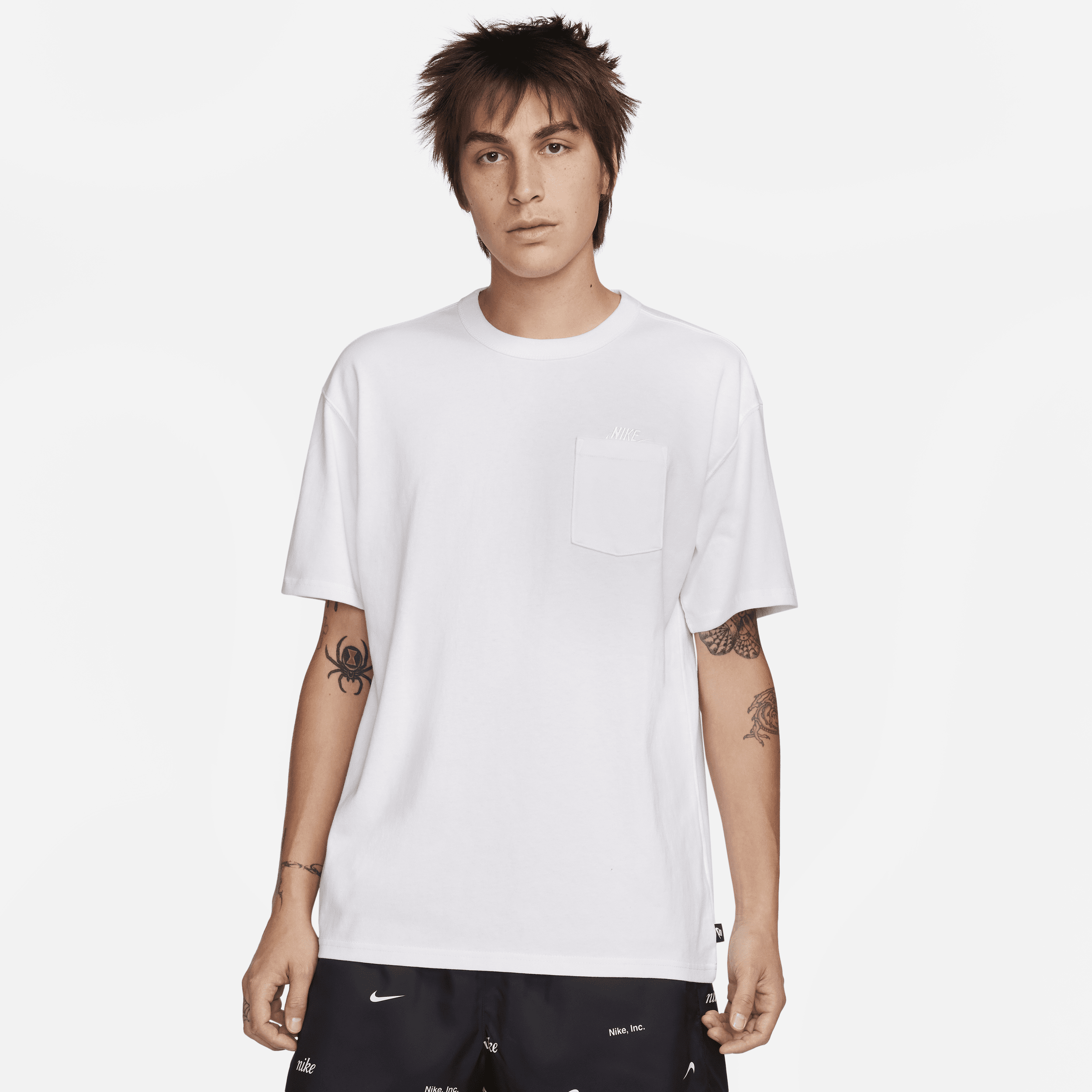 Shop Nike Men's  Sportswear Premium Essentials Pocket T-shirt In White