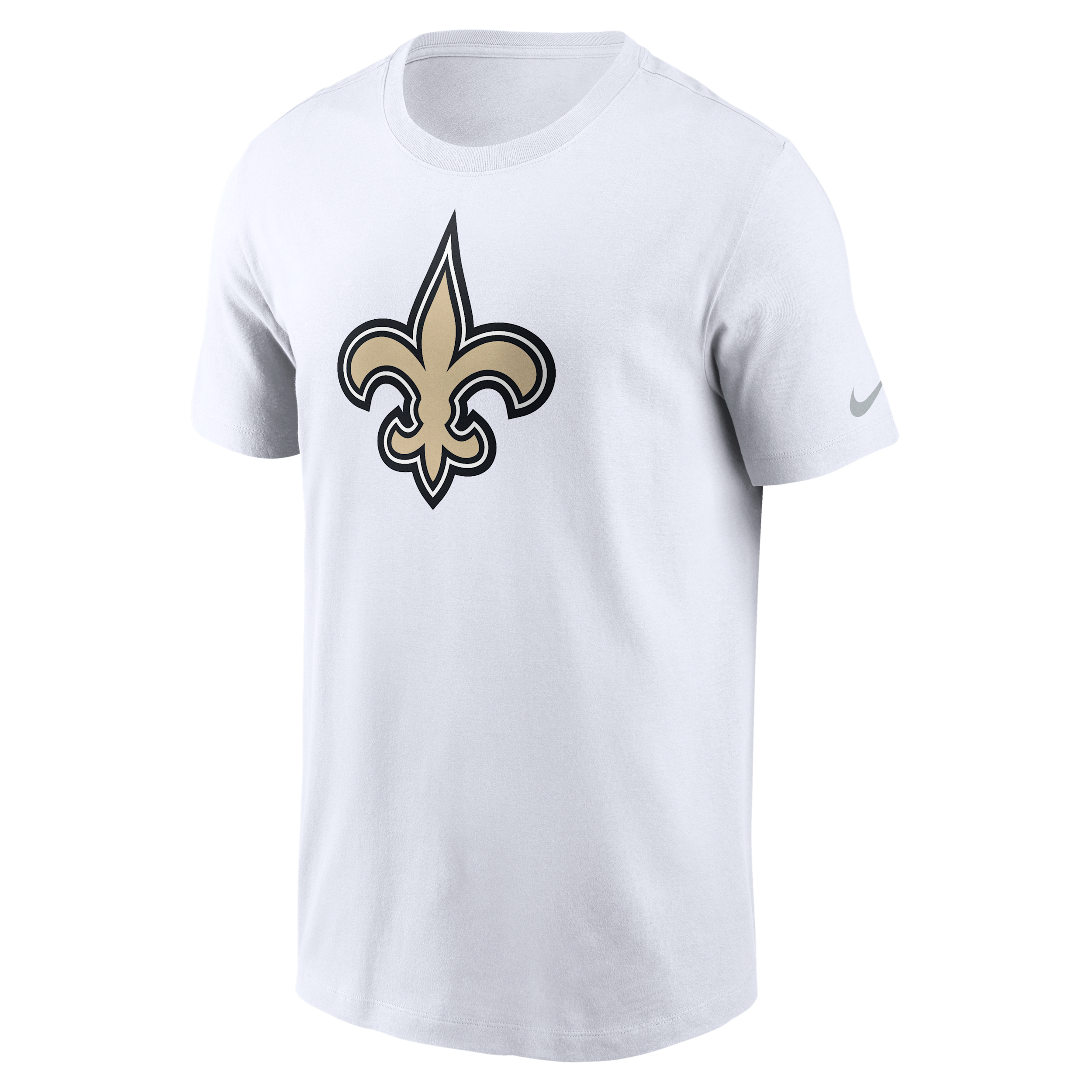 New Orleans Saints Logo Essential Nike Men's NFL T-Shirt in White | N19910A7W-UXR