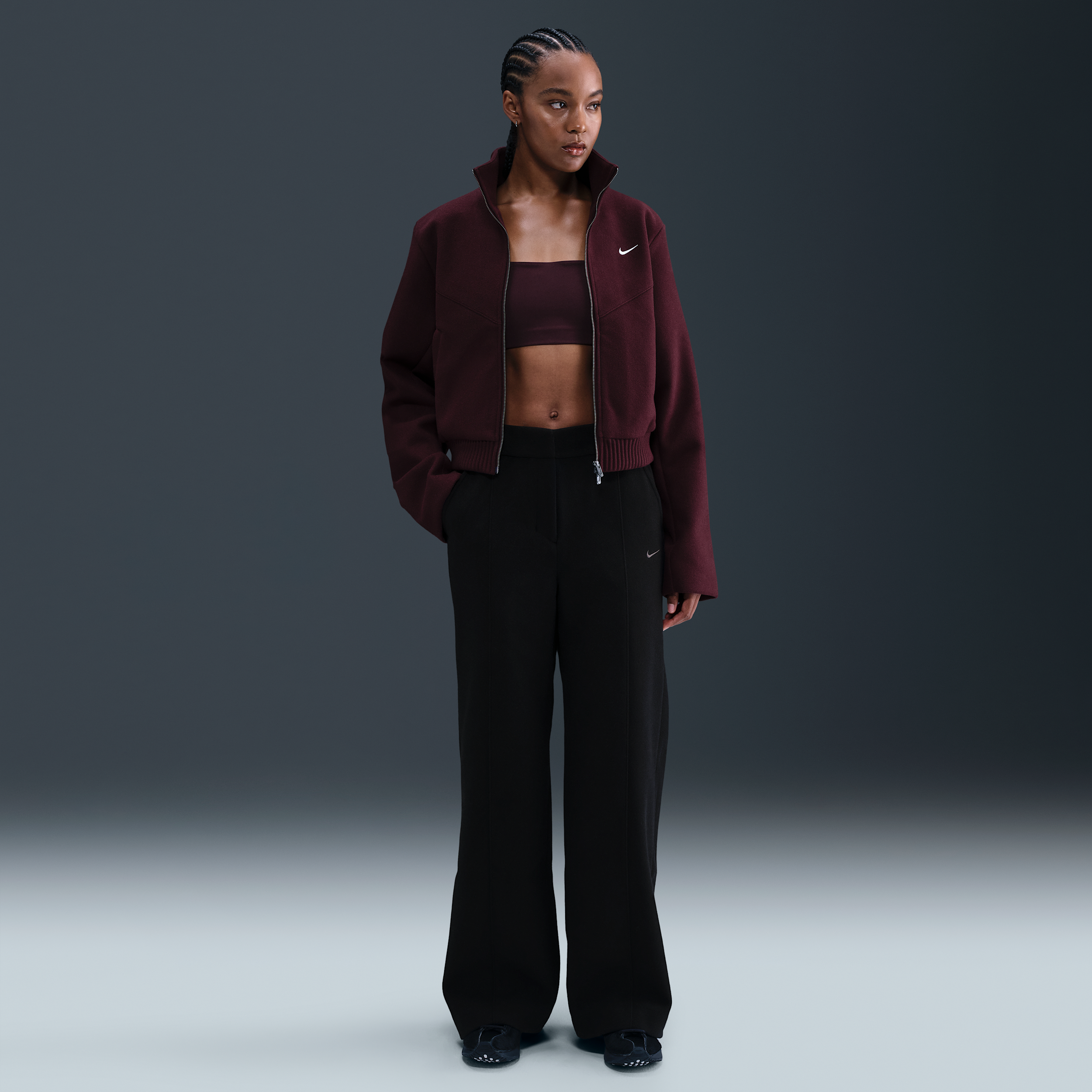 Nike Women's  Sportswear Tailored Trouser Pants In Black