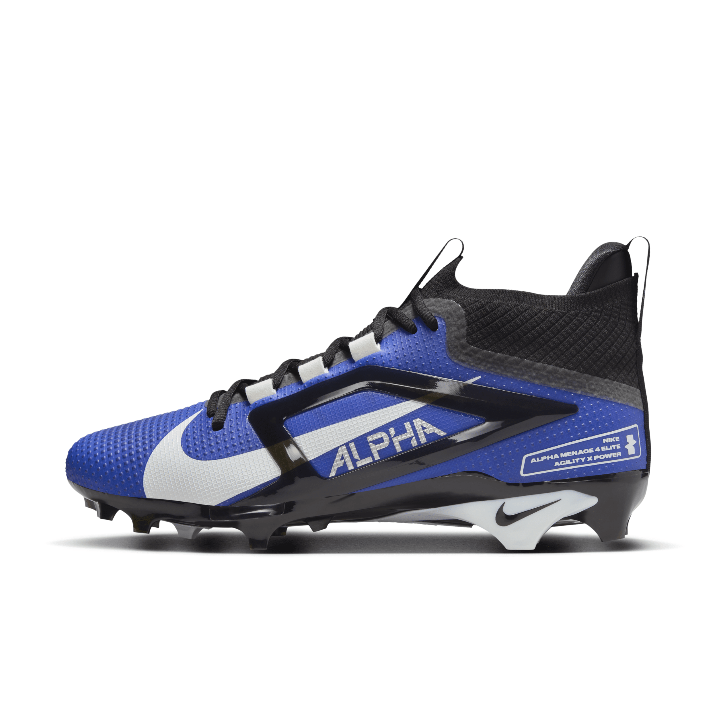 Shop Nike Men's Alpha Menace 4 Elite Football Cleats In Blue