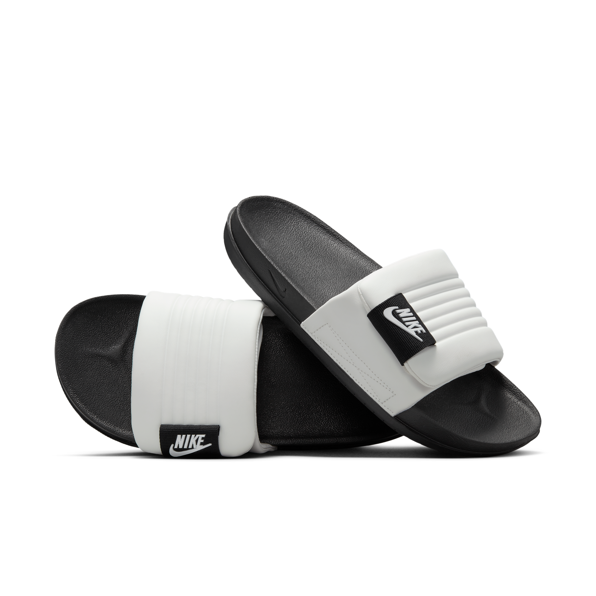 Nike Mens Offcourt Slides - Shoes - Summit White / Summit White / Black Size 8.0
