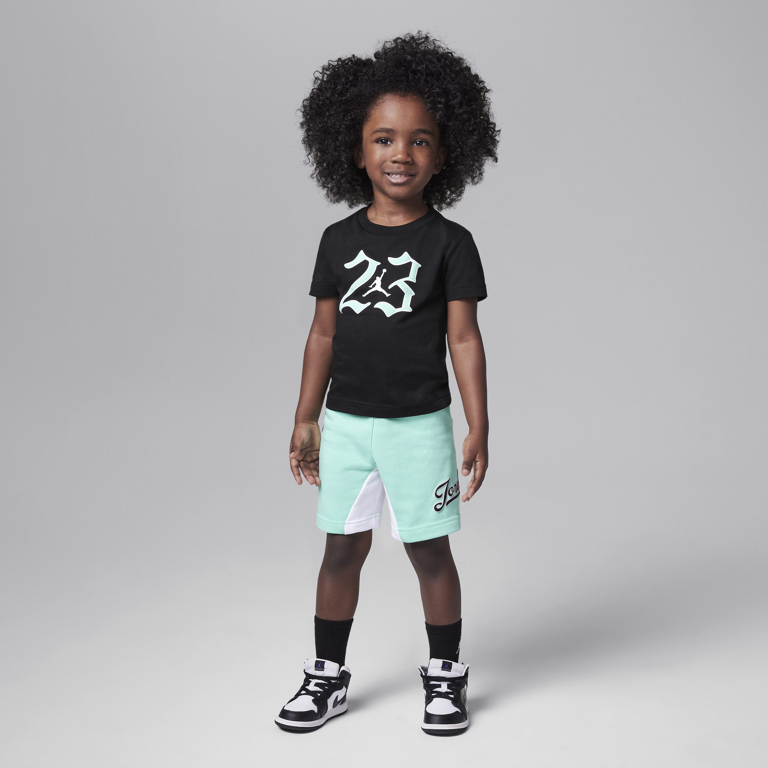 Shop Jordan Mvp 23 Toddler Shorts Set In Green