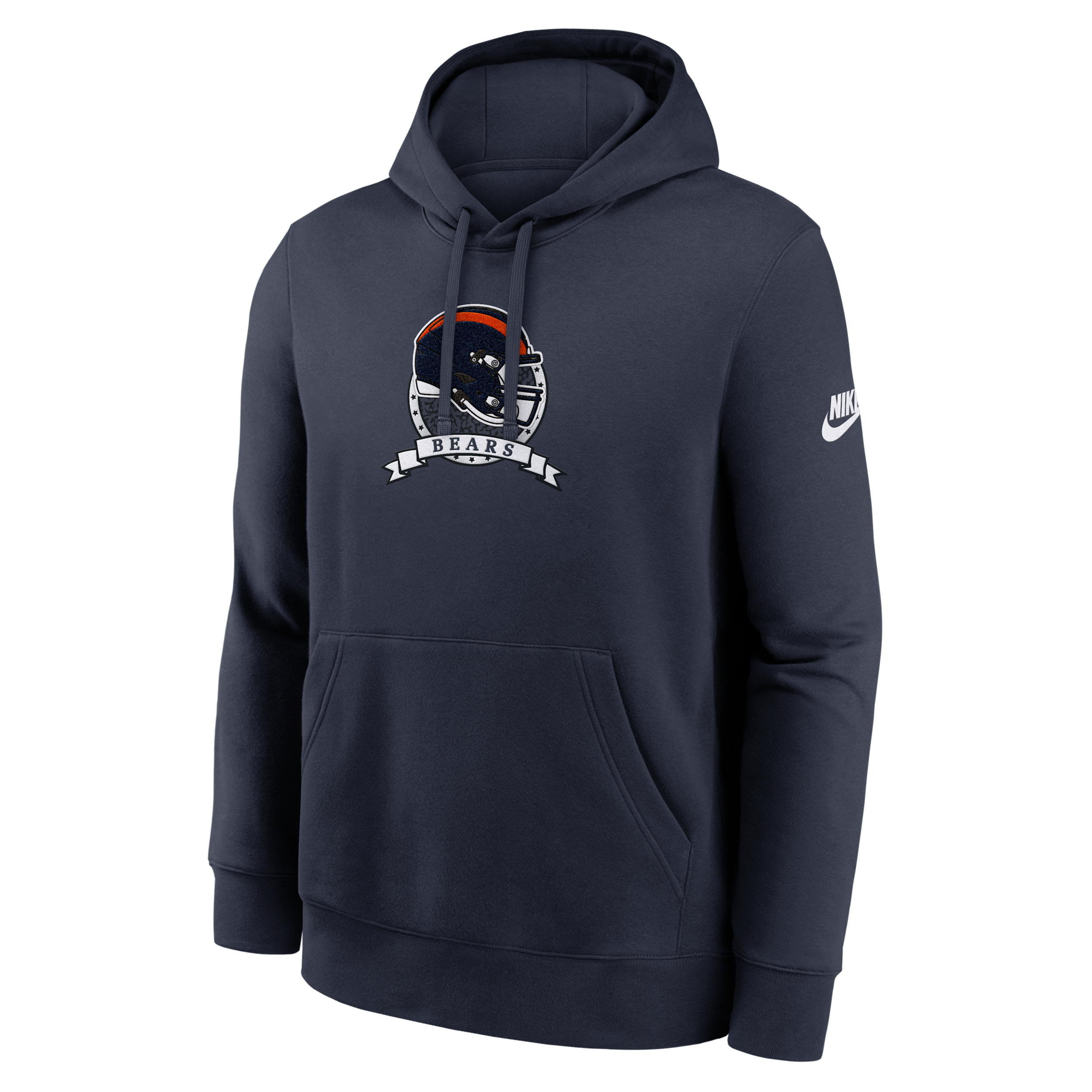 Chicago Bears Rewind Club Nike Men's NFL Pullover Hoodie in Blue | NKDK41LQ7Q-TM9