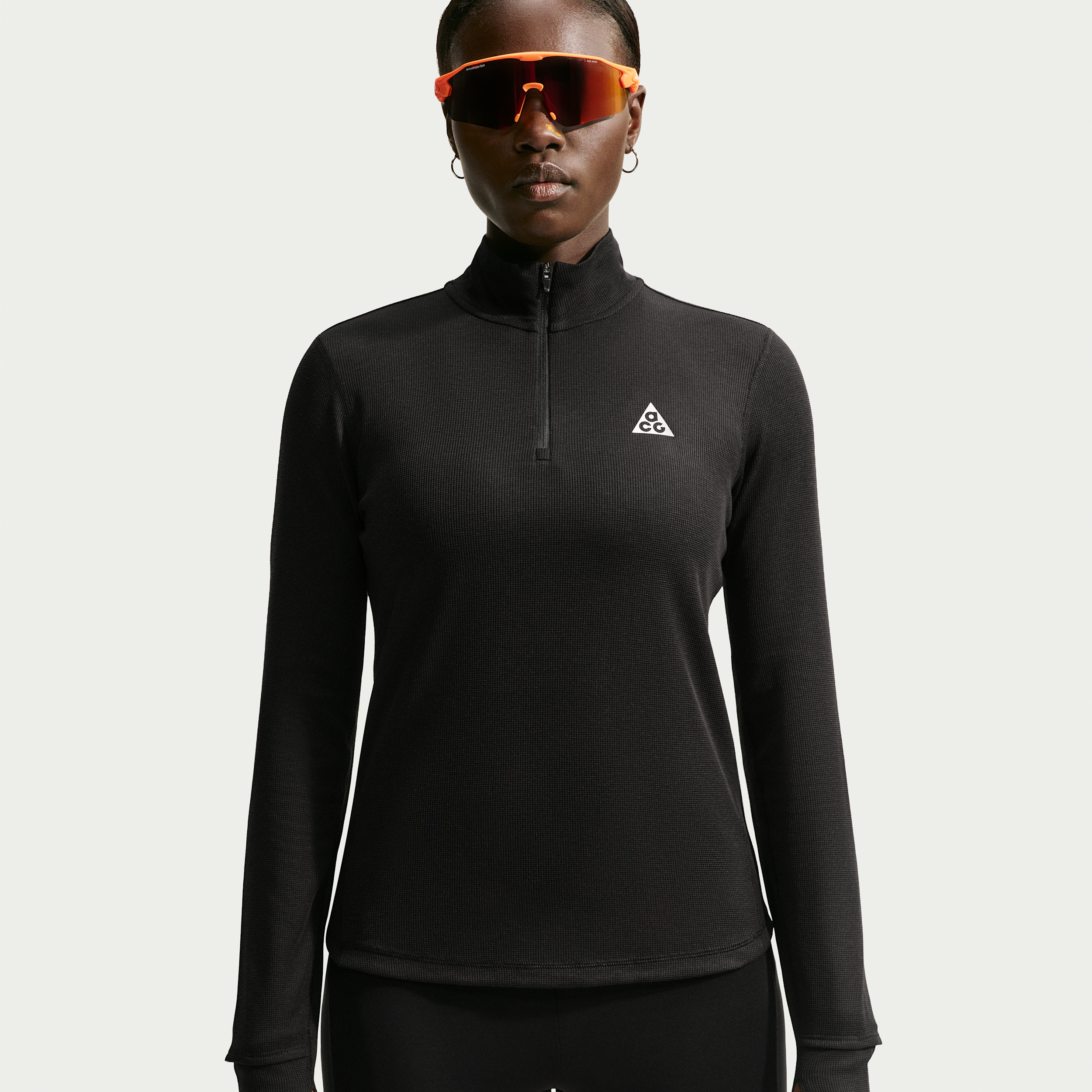 Women's Nike ACG Dri-FIT 1/2-Zip Trail Running Top in Black | IO9647-010