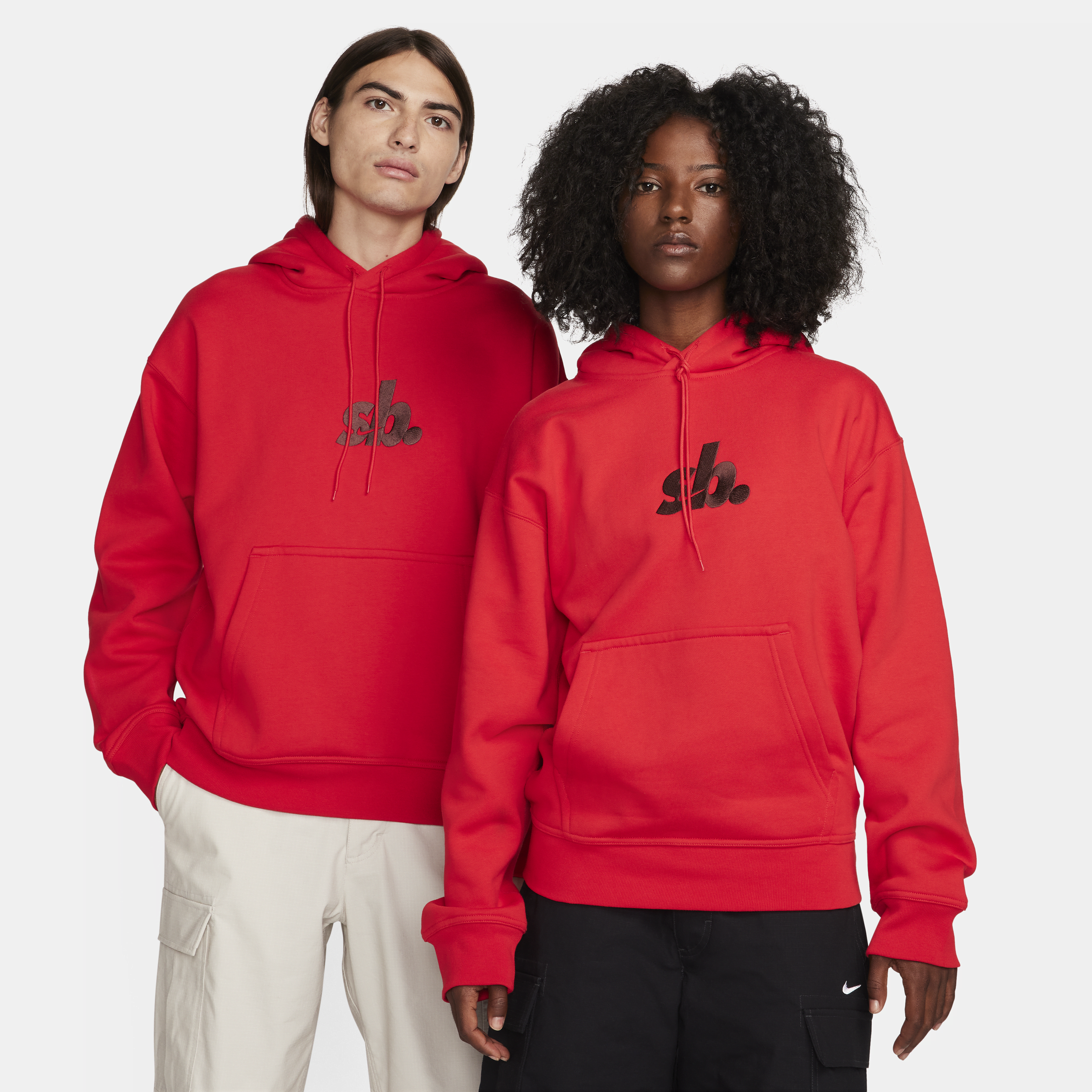 Nike Unisex  Sb Fleece Pullover Skate Hoodie In Red