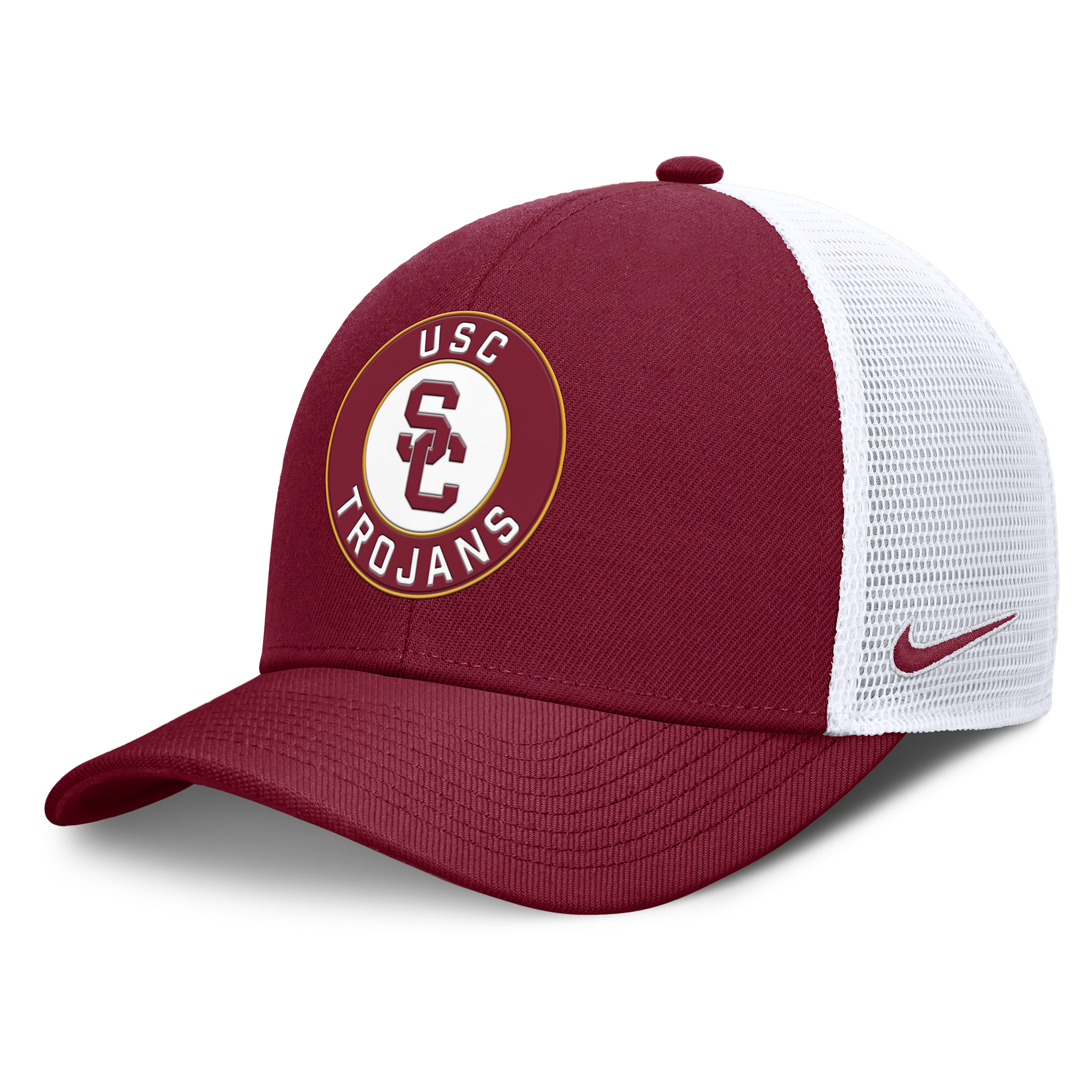 Nike Men's Cardinal/white Usc Trojans Rise Primetime Performance Trucker Adjustable Hat In Brown