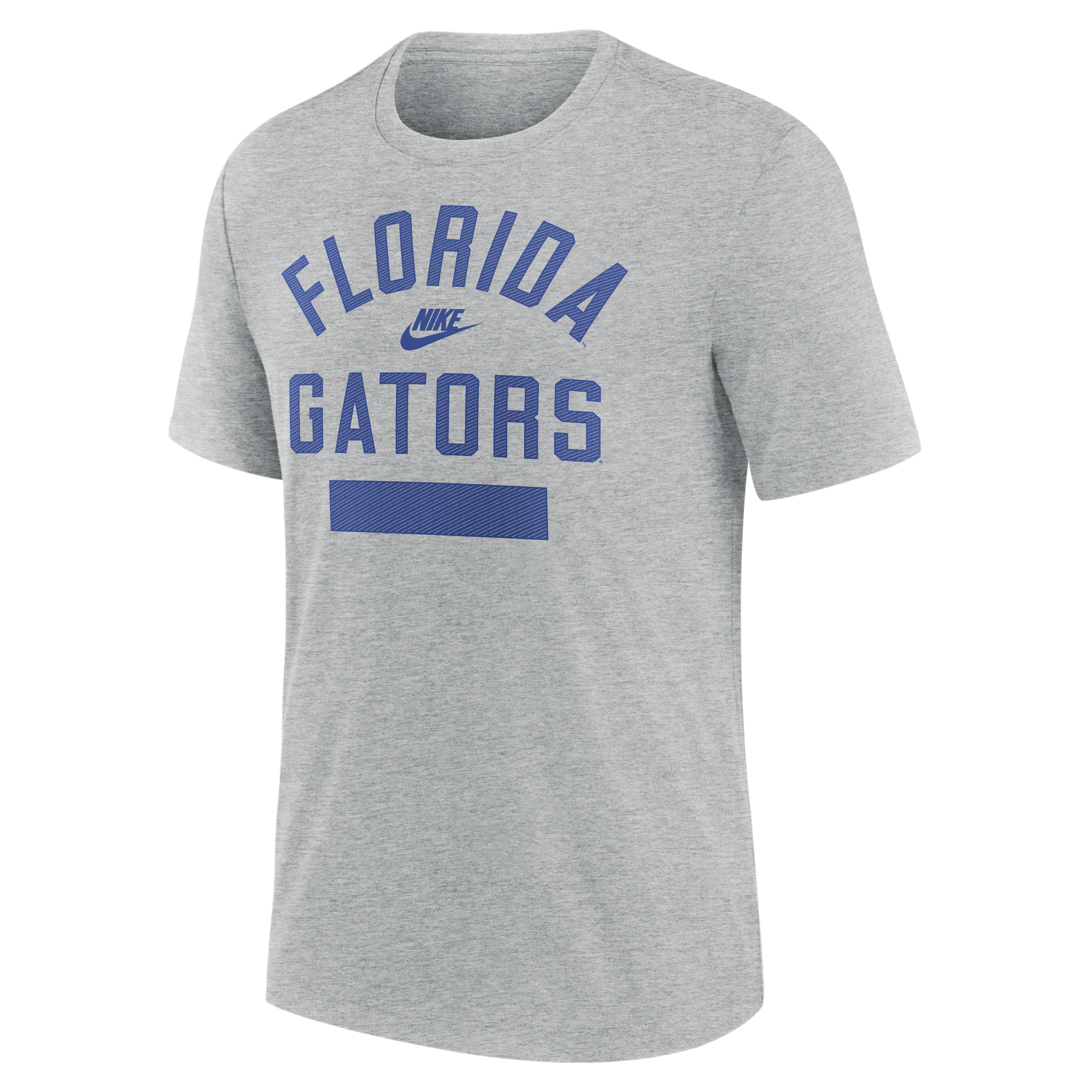 Nike Men's Heather Gray Florida Gators Arch Wordmark Legacy Tri-Blend T-Shirt - Heather Gray