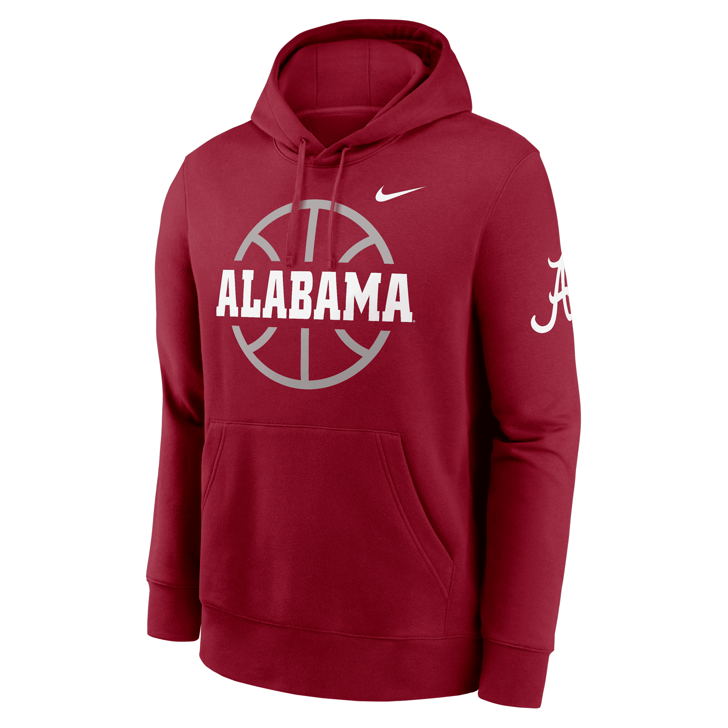 Nike Alabama Crimson Tide Club Basketball Icon  Men's College Pullover Hoodie In Red