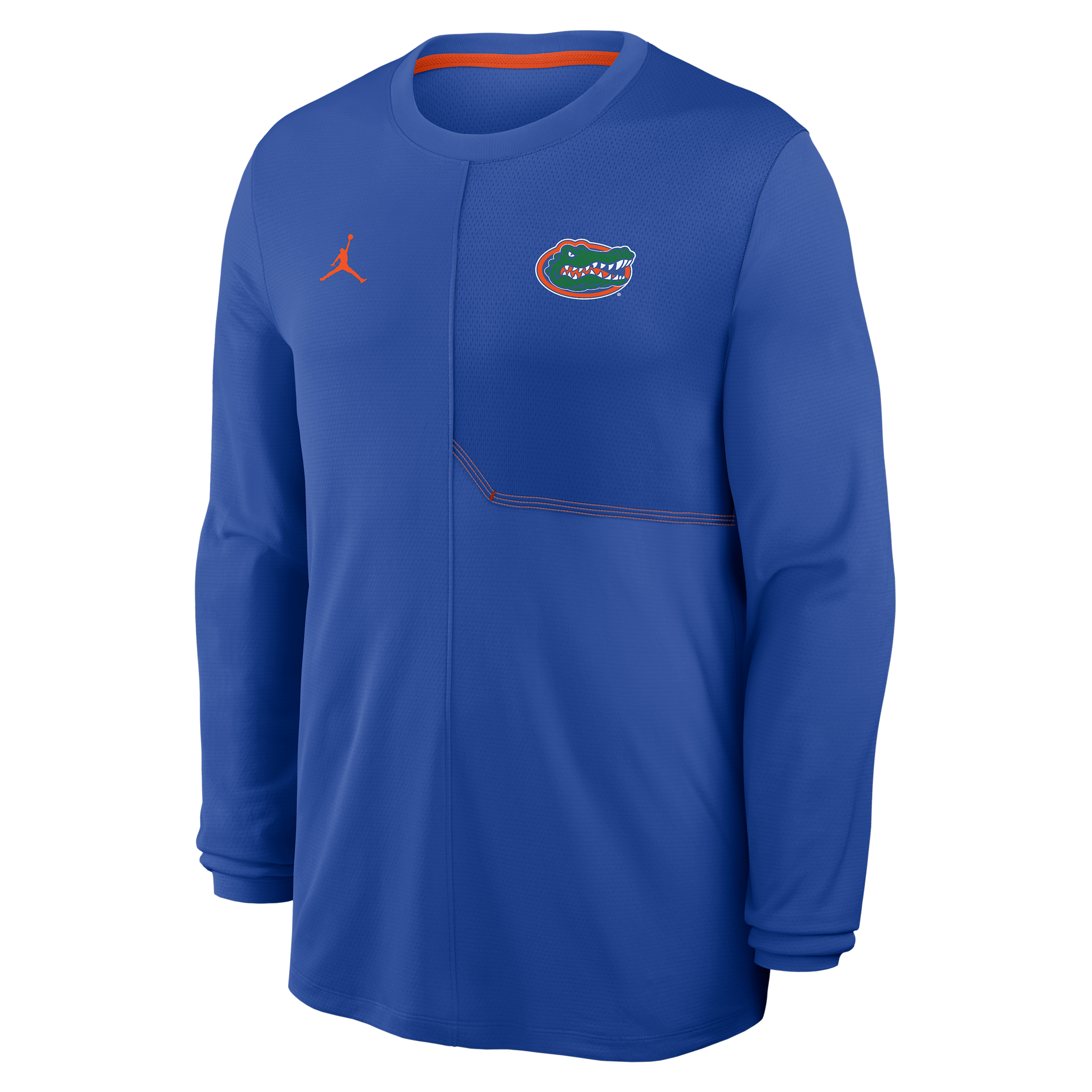 Men's Florida Sideline Coach Jordan Brand Dri-FIT College Long-Sleeve Top in Blue | 0JB108DDUFN-GQK
