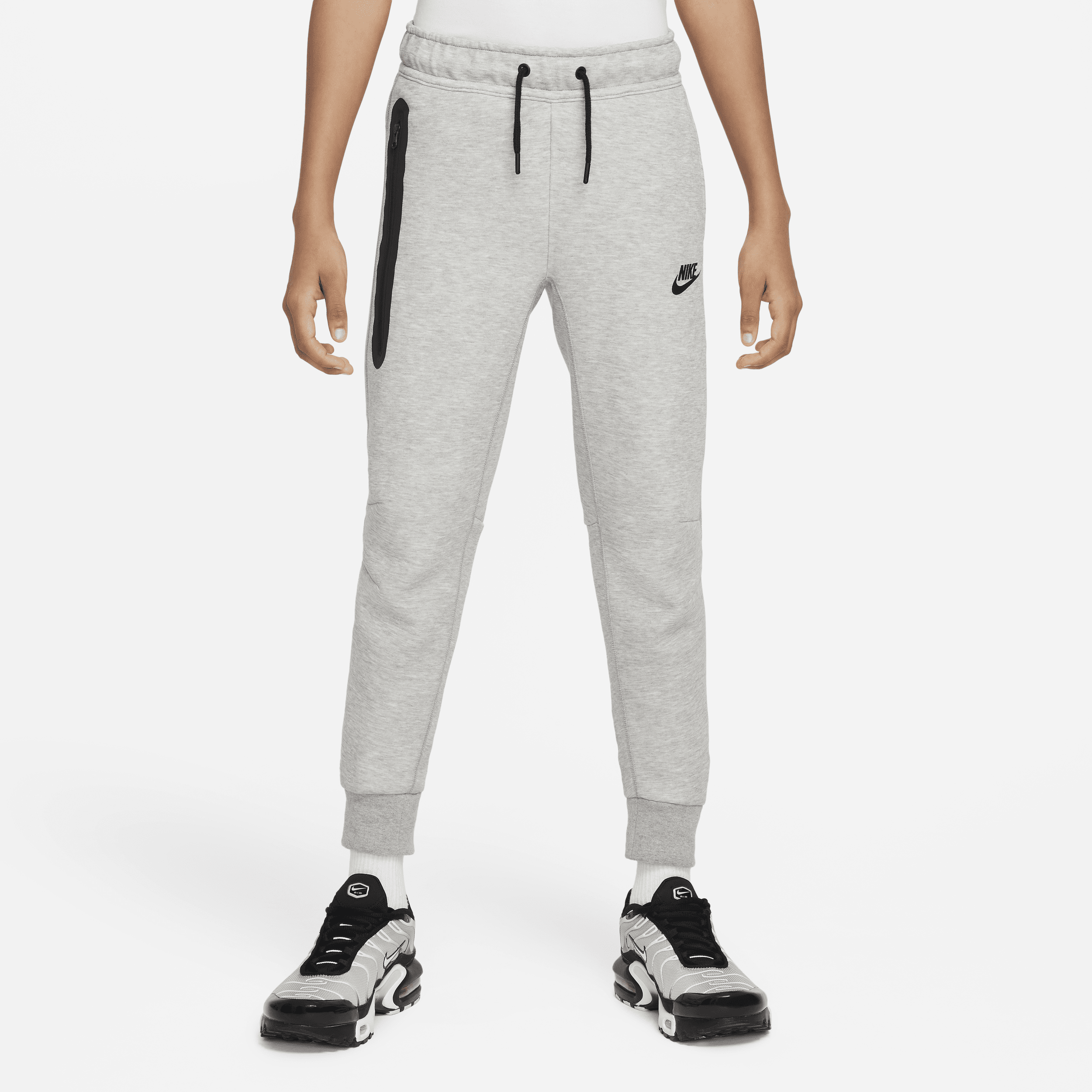 Shop Nike Sportswear Tech Fleece Big Kids' (boys') Pants In Grey